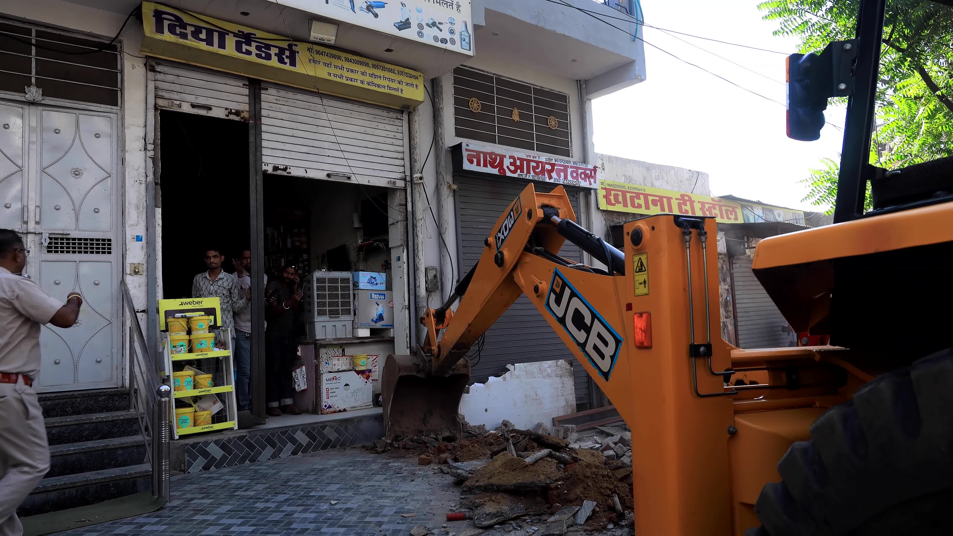 Anti-encroachment drive in Jaipur