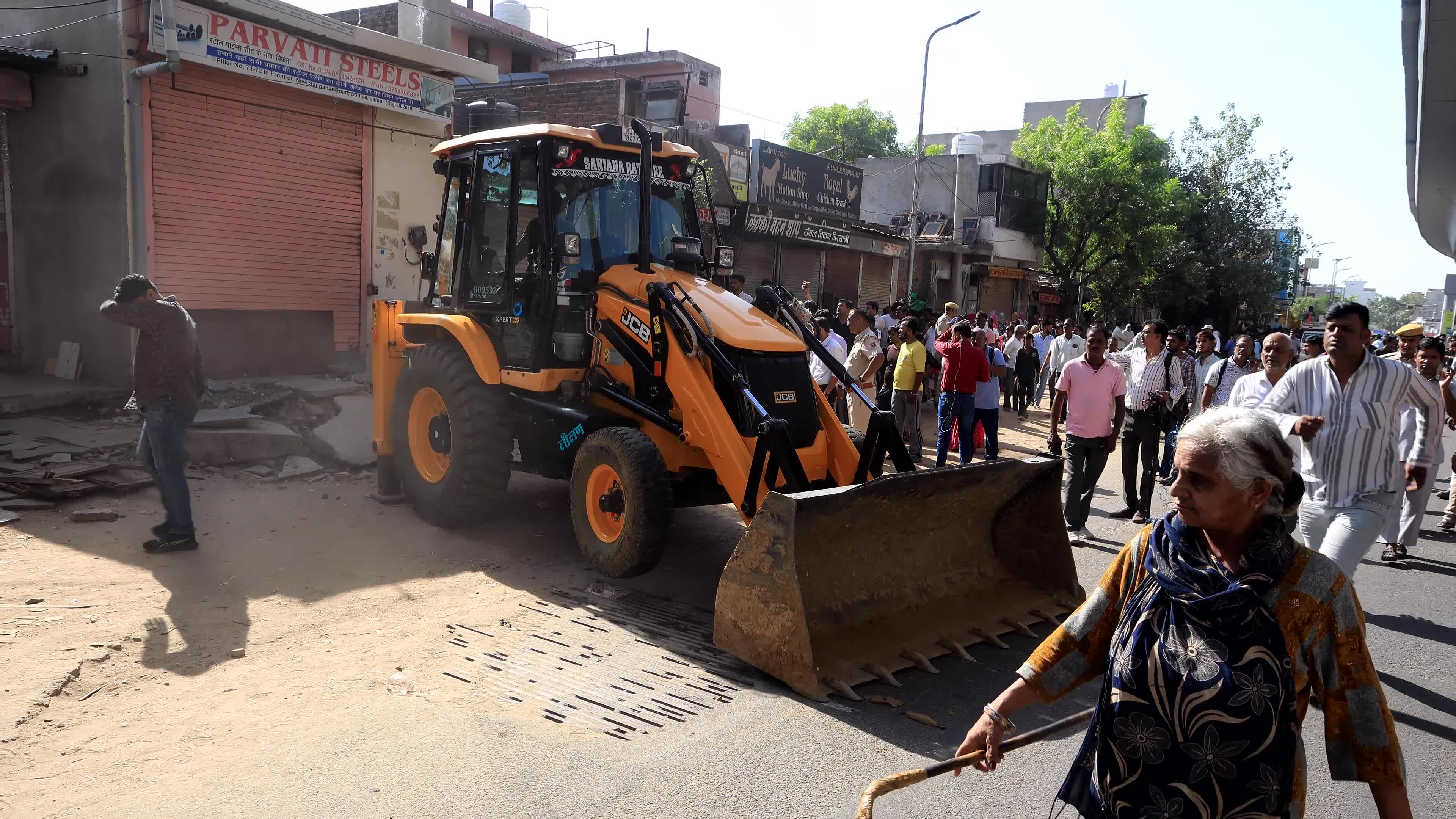 Anti-encroachment drive in Jaipur