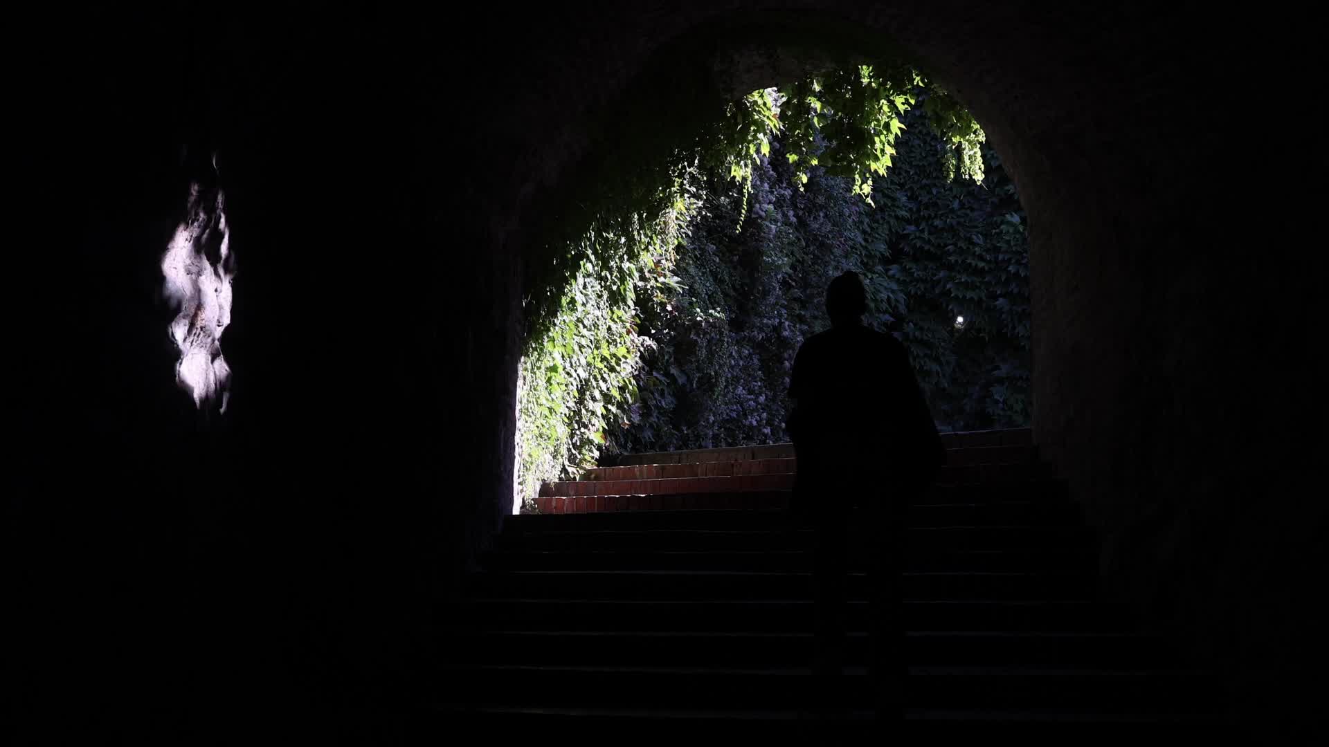 Tunnel at Petrovaradin Fortress in Novi Sad, Serbia