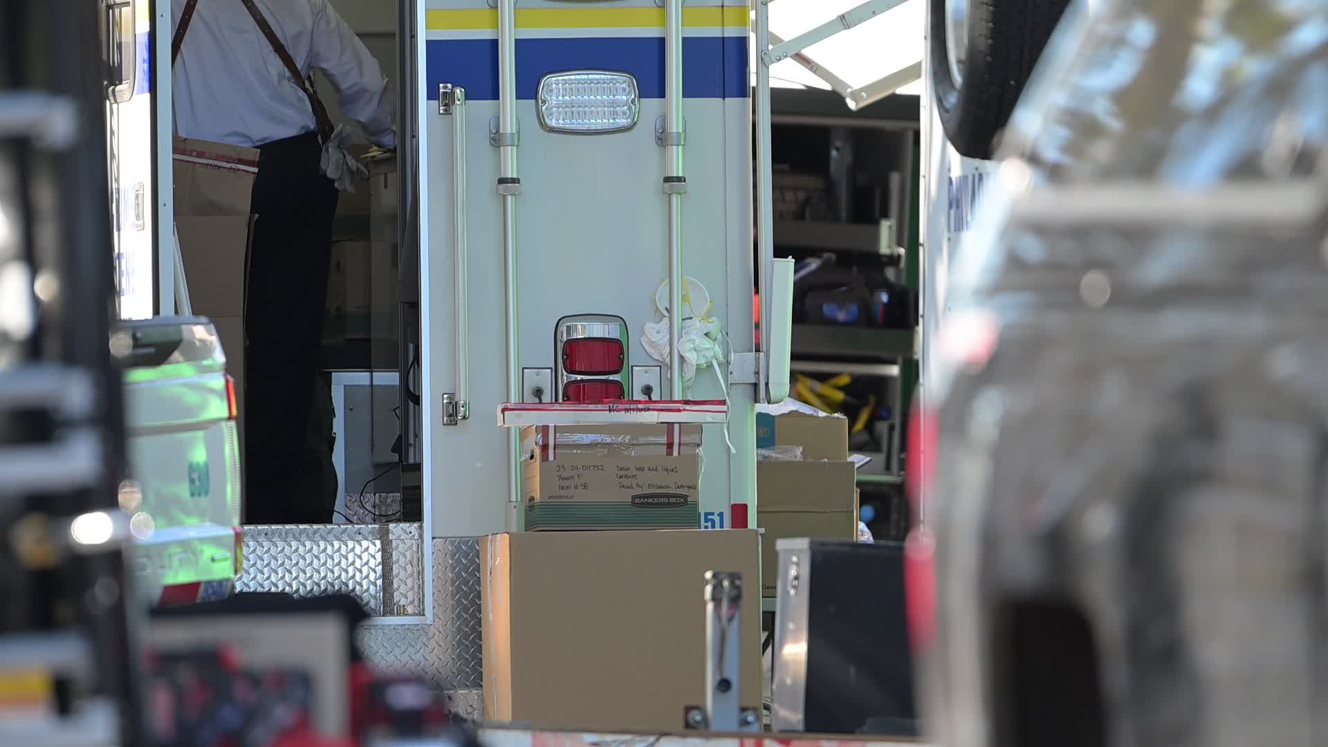 FBI agents raid the home of Eugene Horsch