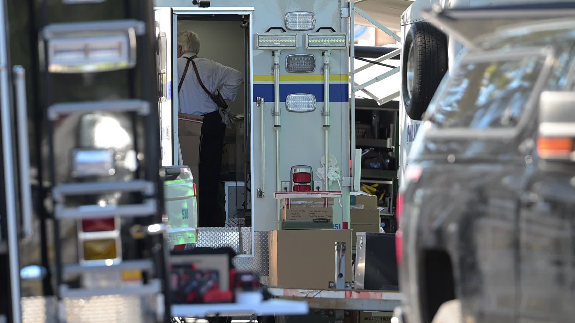 FBI agents raid the home of Eugene Horsch