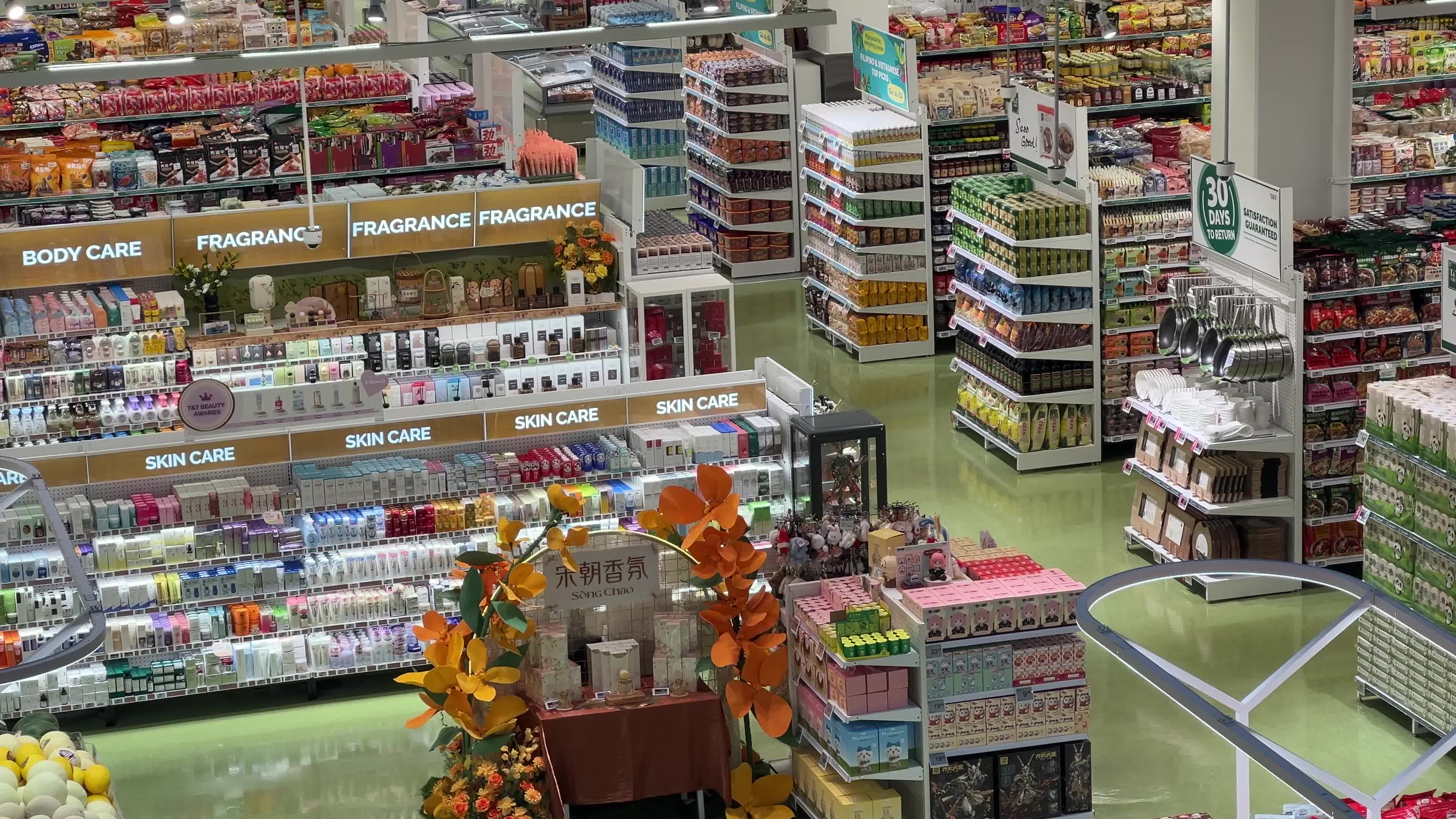Preparations for the grand opening of a new grocery store in Toronto