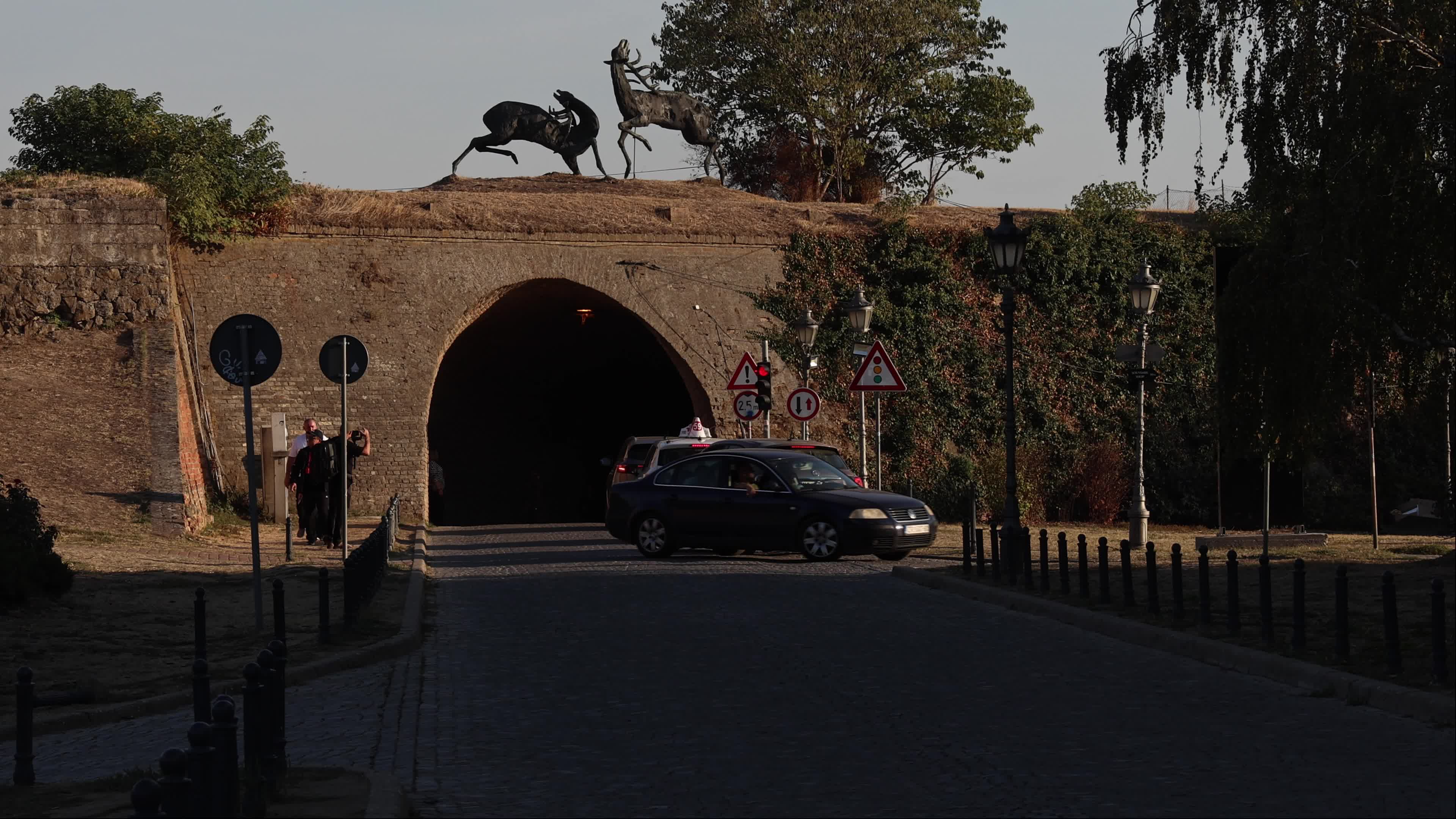 Car Tunnel at Petrovaradin Fortress in Novi Sad, Serbia