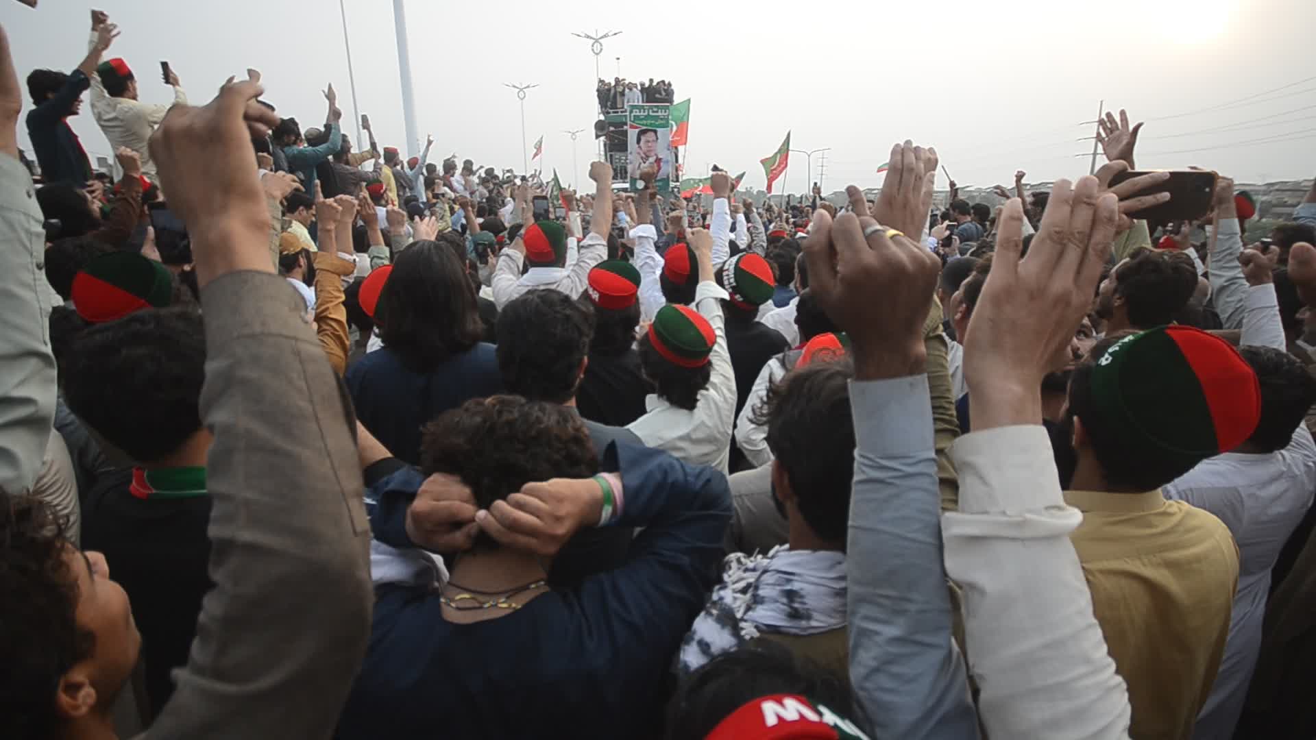 PTI Supporters March Towards Islamabad Led by KP Chief