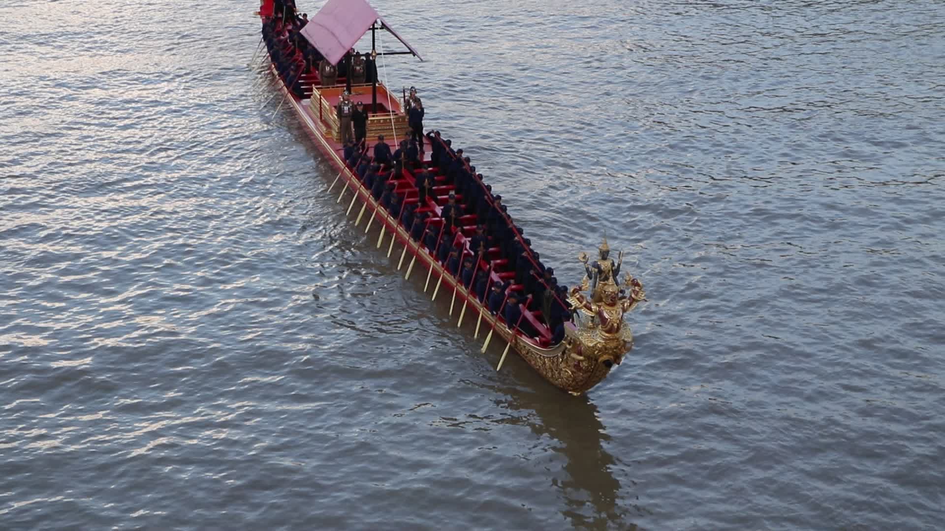 Rehearsal of Royal Barge procession 2026.