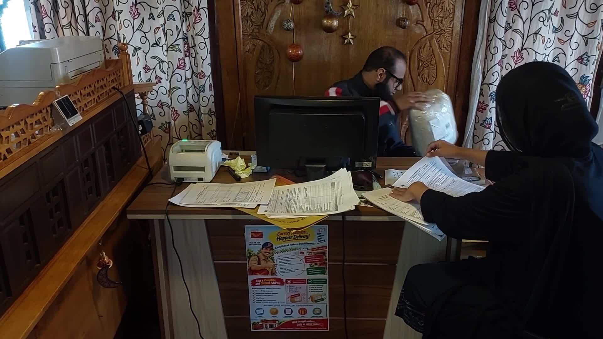 World's only floating post office in Kashmir on World Post Office
