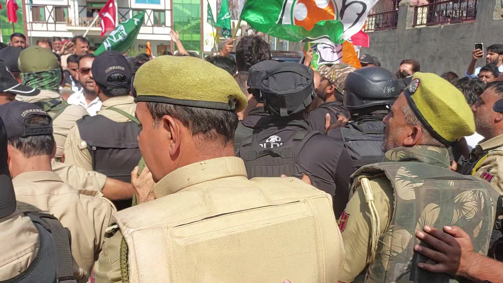 Protest against the Chief Election Commissioner of India in Kashmir