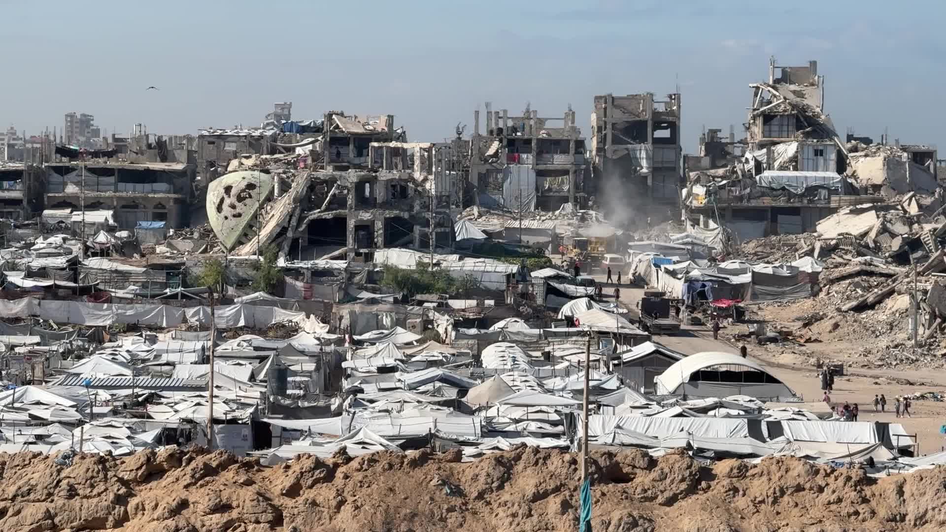 Aftermath of Israeli Airstrike In Gaza