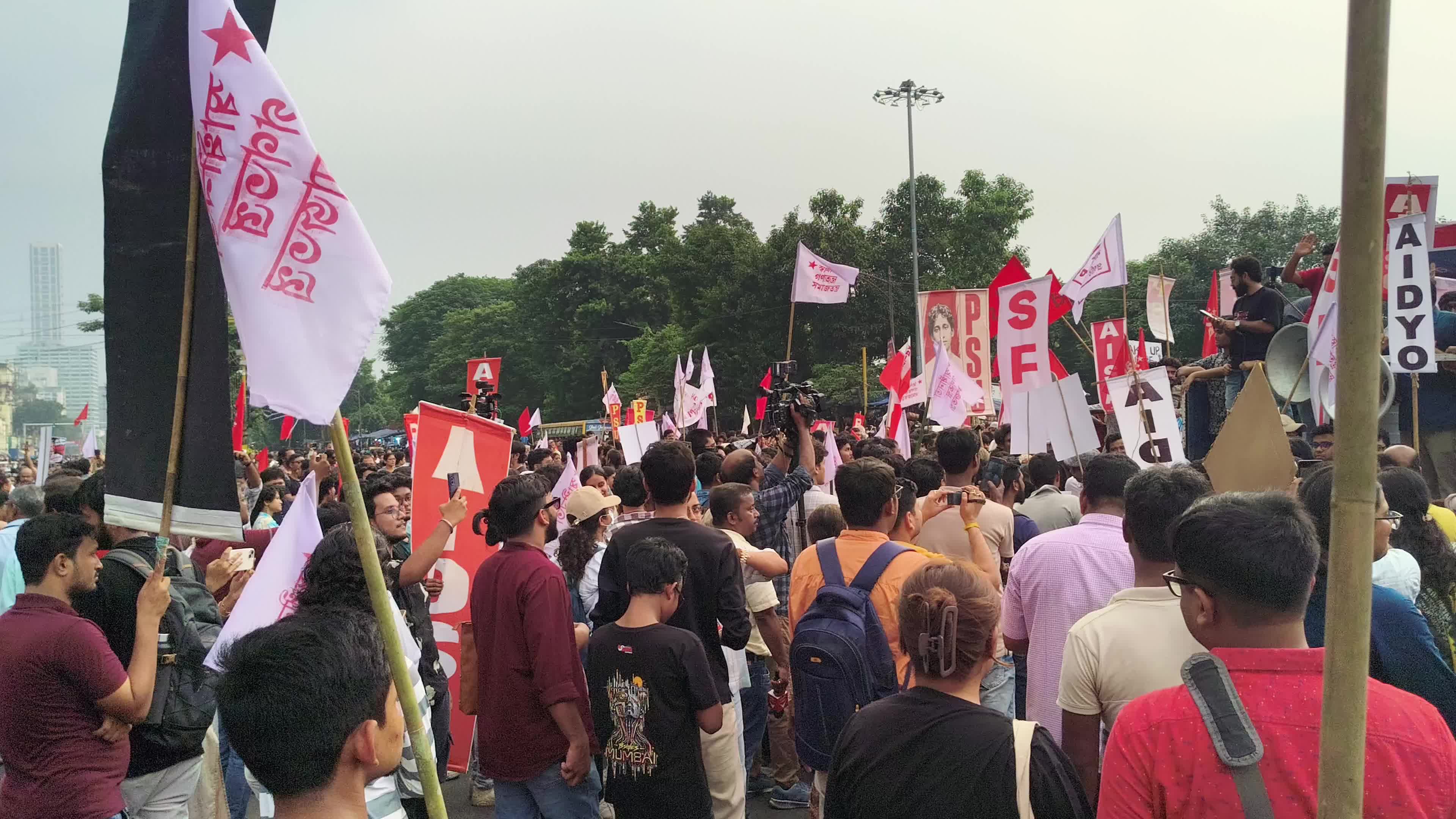 Protest against CEC Gyanesh kumar in Kolkata.