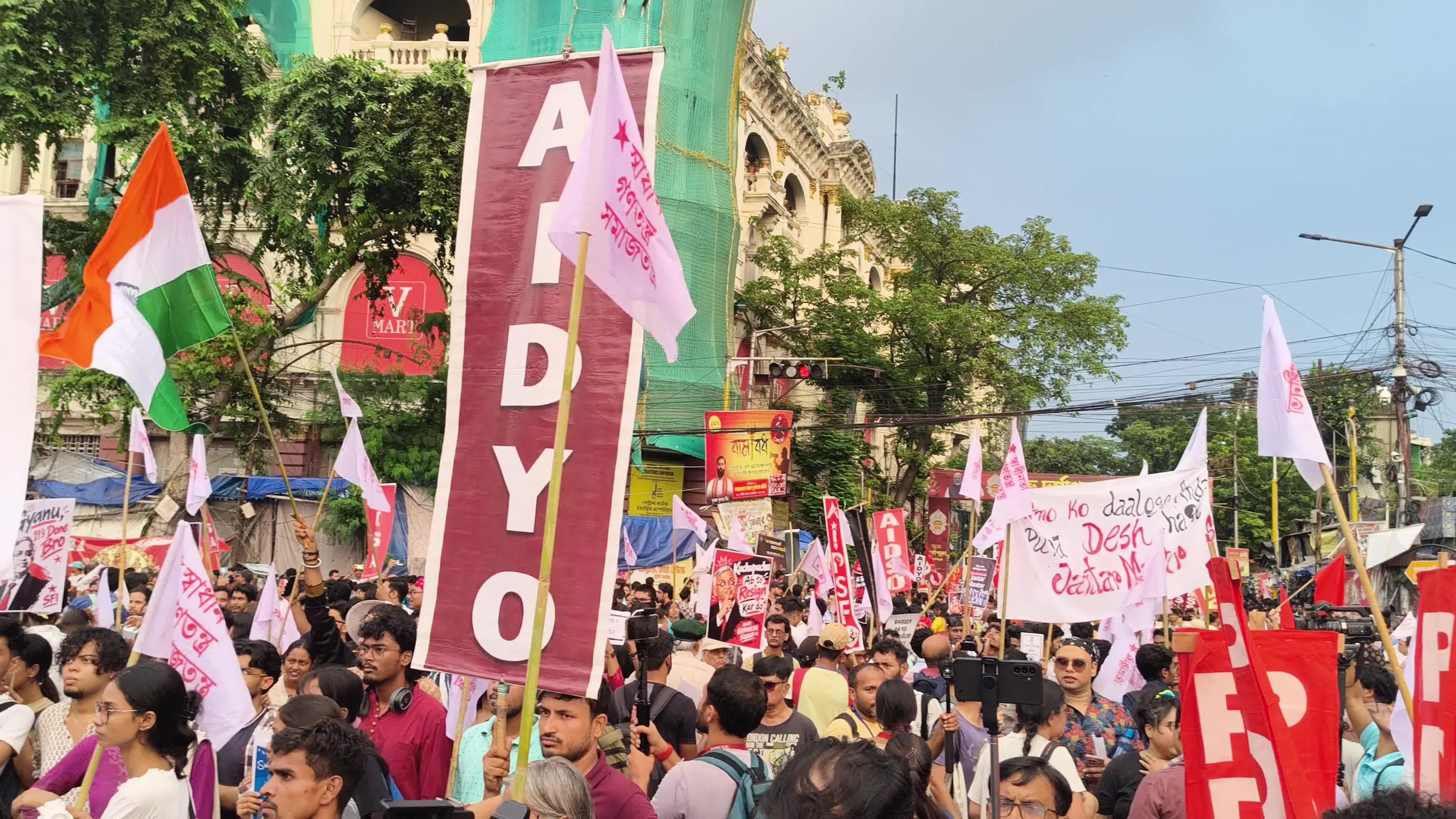 Protest against CEC Gyanesh kumar in Kolkata.