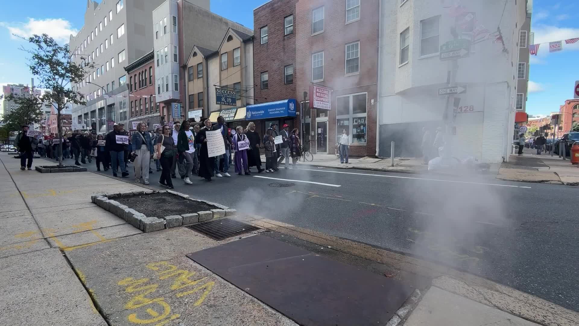 Faith Leaders and Activists Hold March and Vigil for Immigrant Justice in Philadelphia
