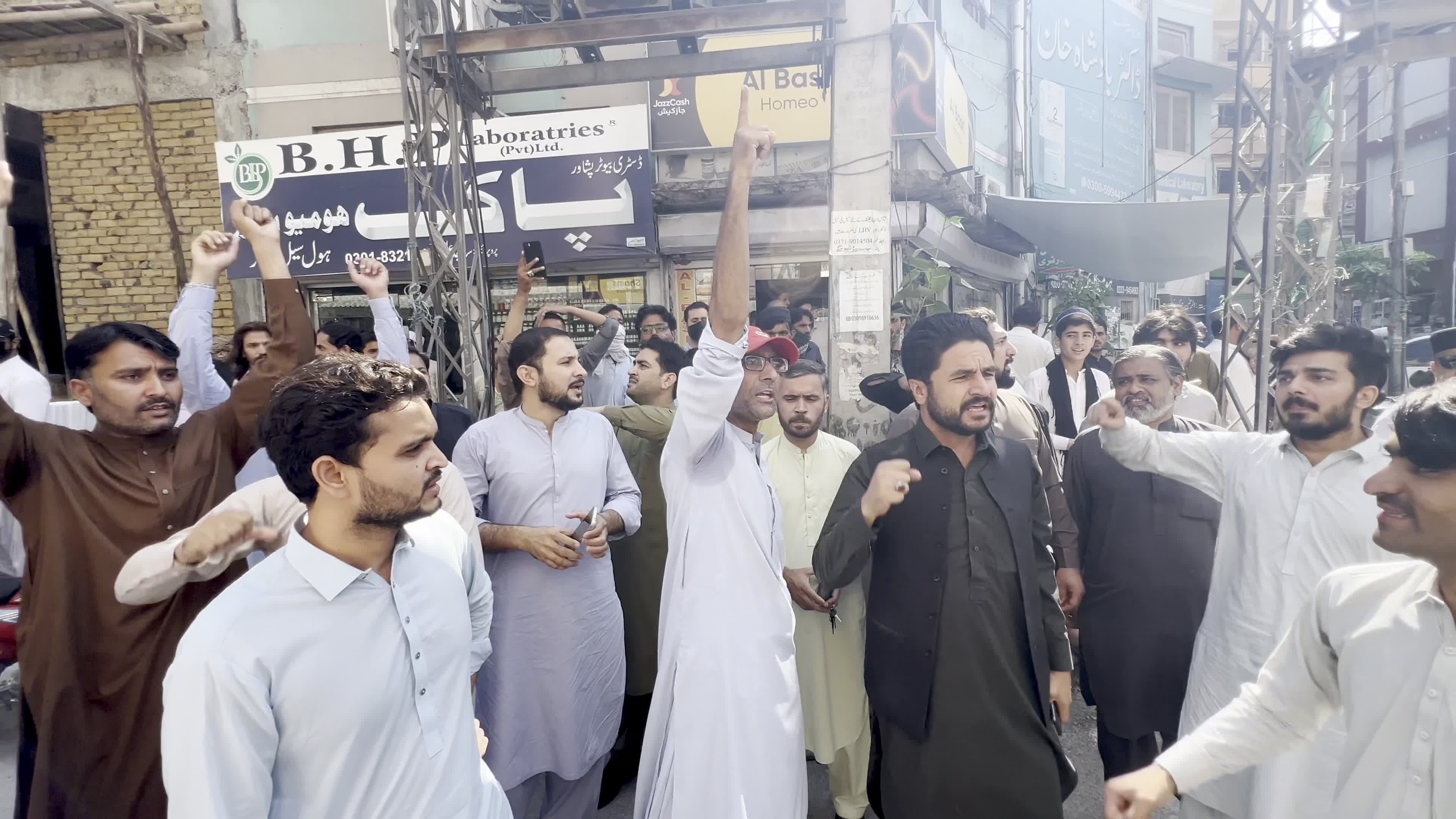 Police Arrest PTI Supporters During Protest in Peshawar