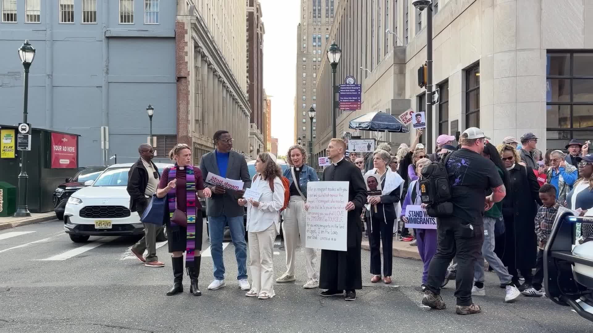 Faith Leaders and Activists Hold March and Vigil for Immigrant Justice in Philadelphia