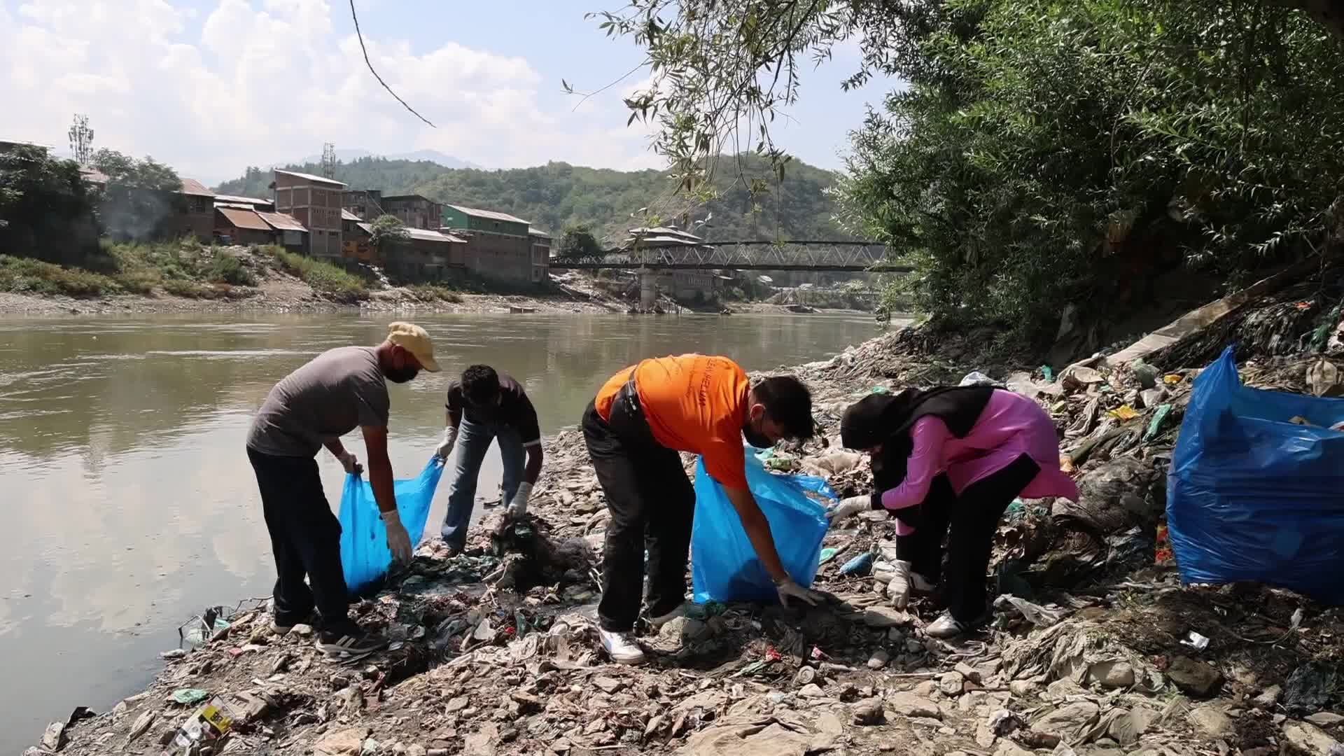 River Jhelum Cleaning Drive In kashmir