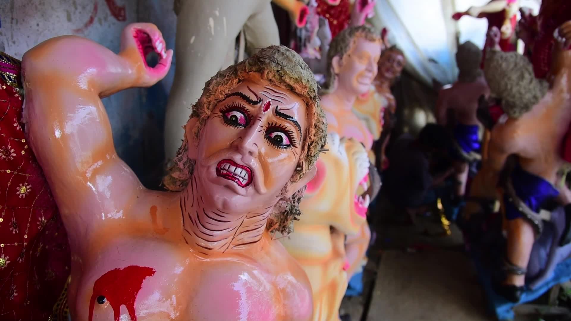 Preparation Of Durga Puja Festival in India