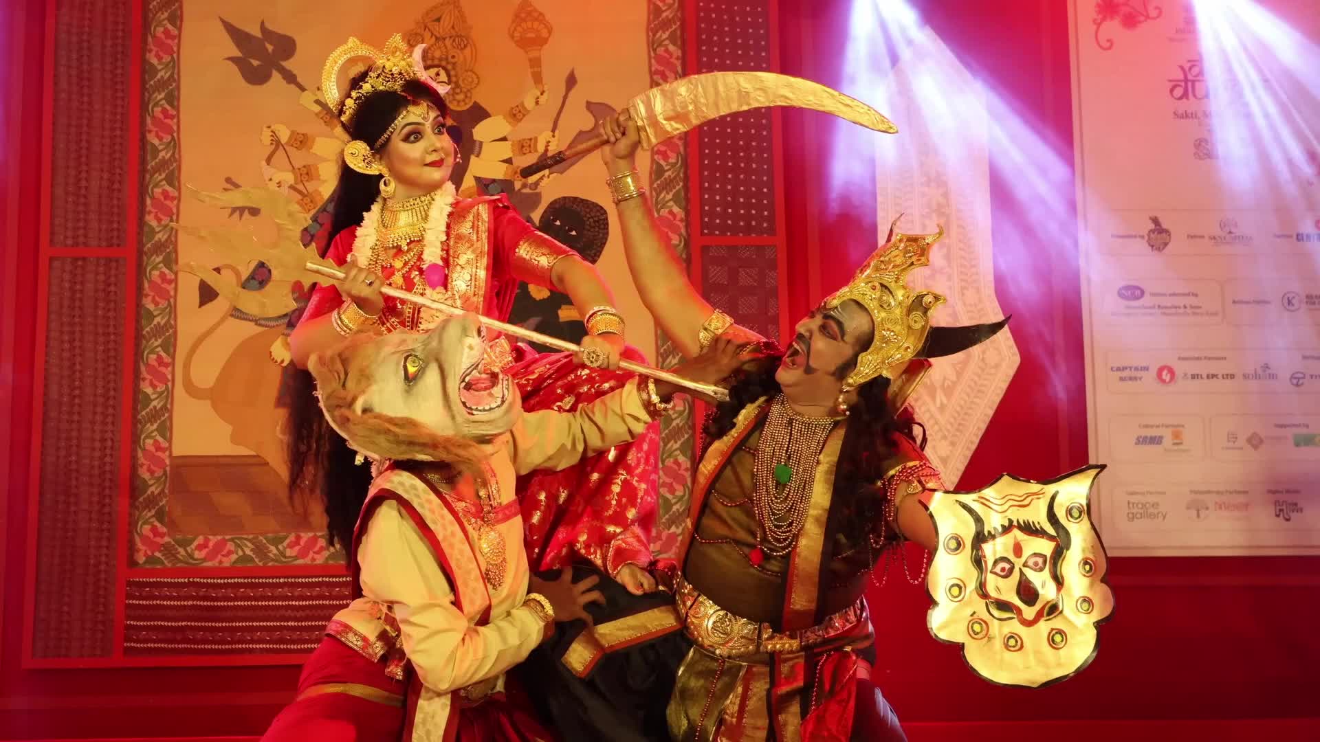 Durga Puja Celebrations Indian Museum In Kolkat,India