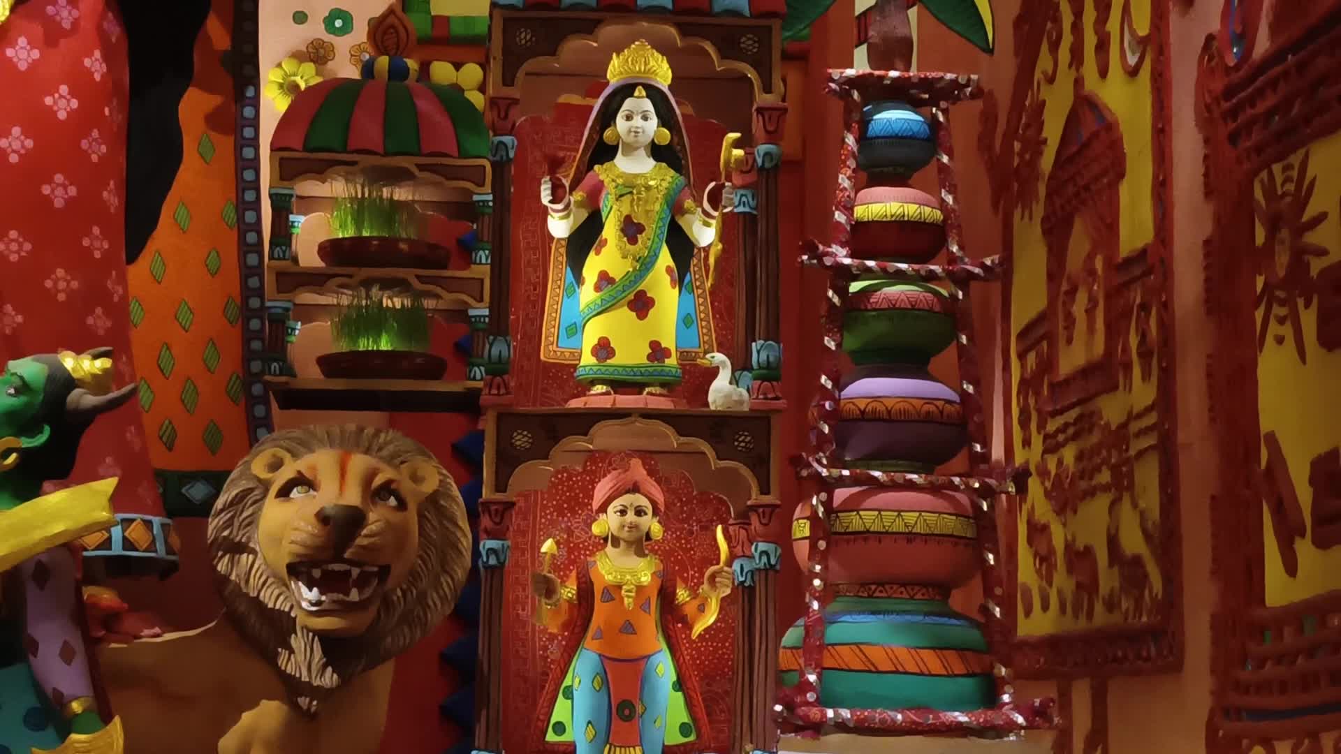 Durga puja festival in Kolkata