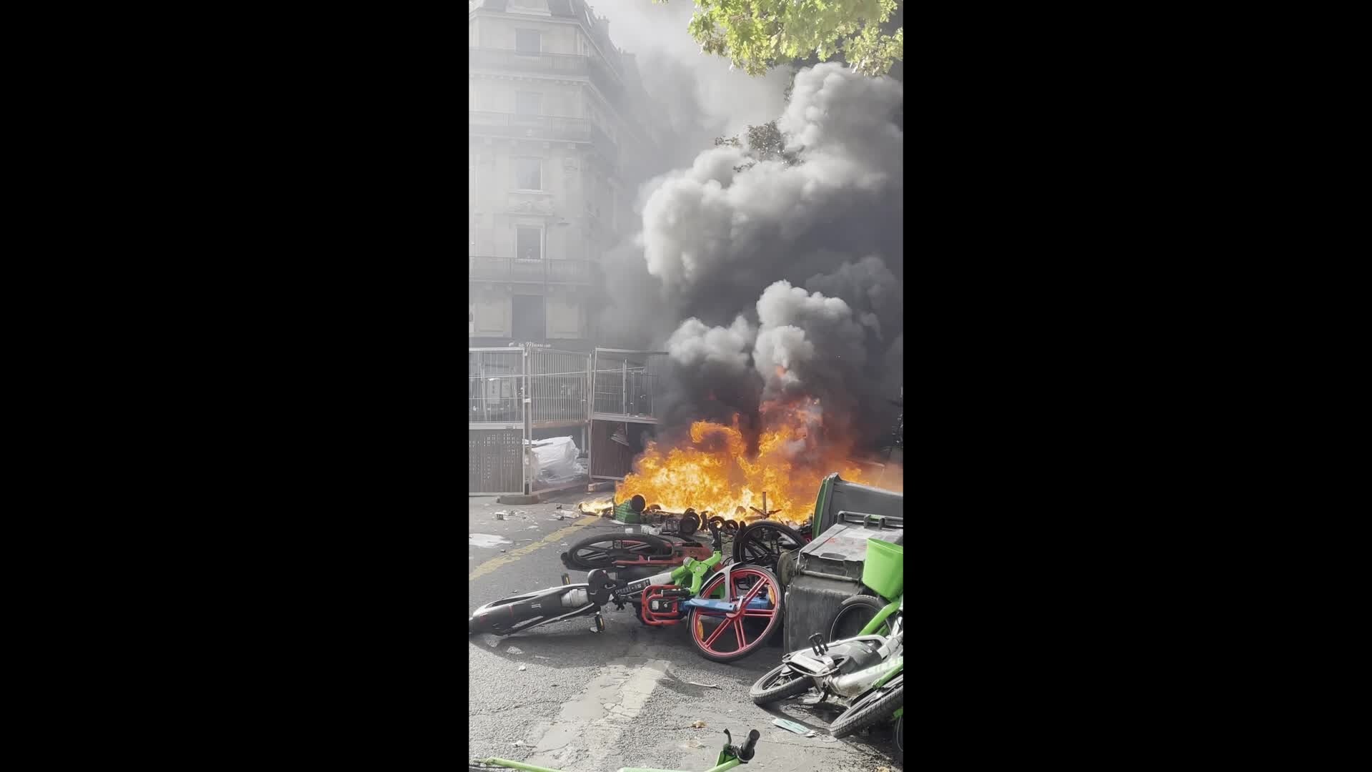 Anti-government protest in Paris