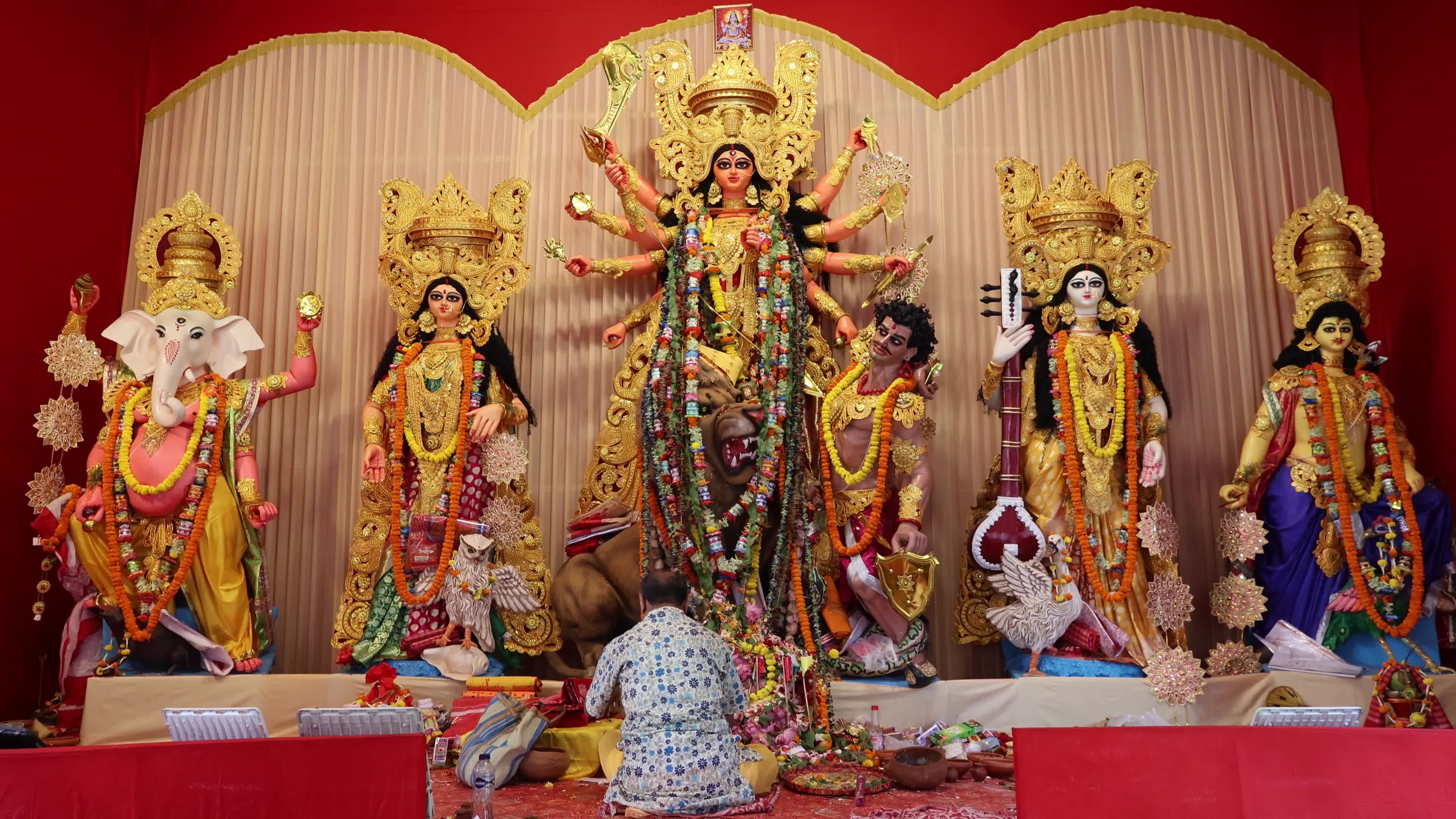 Durga Puja Celebrations In Kolkat,India