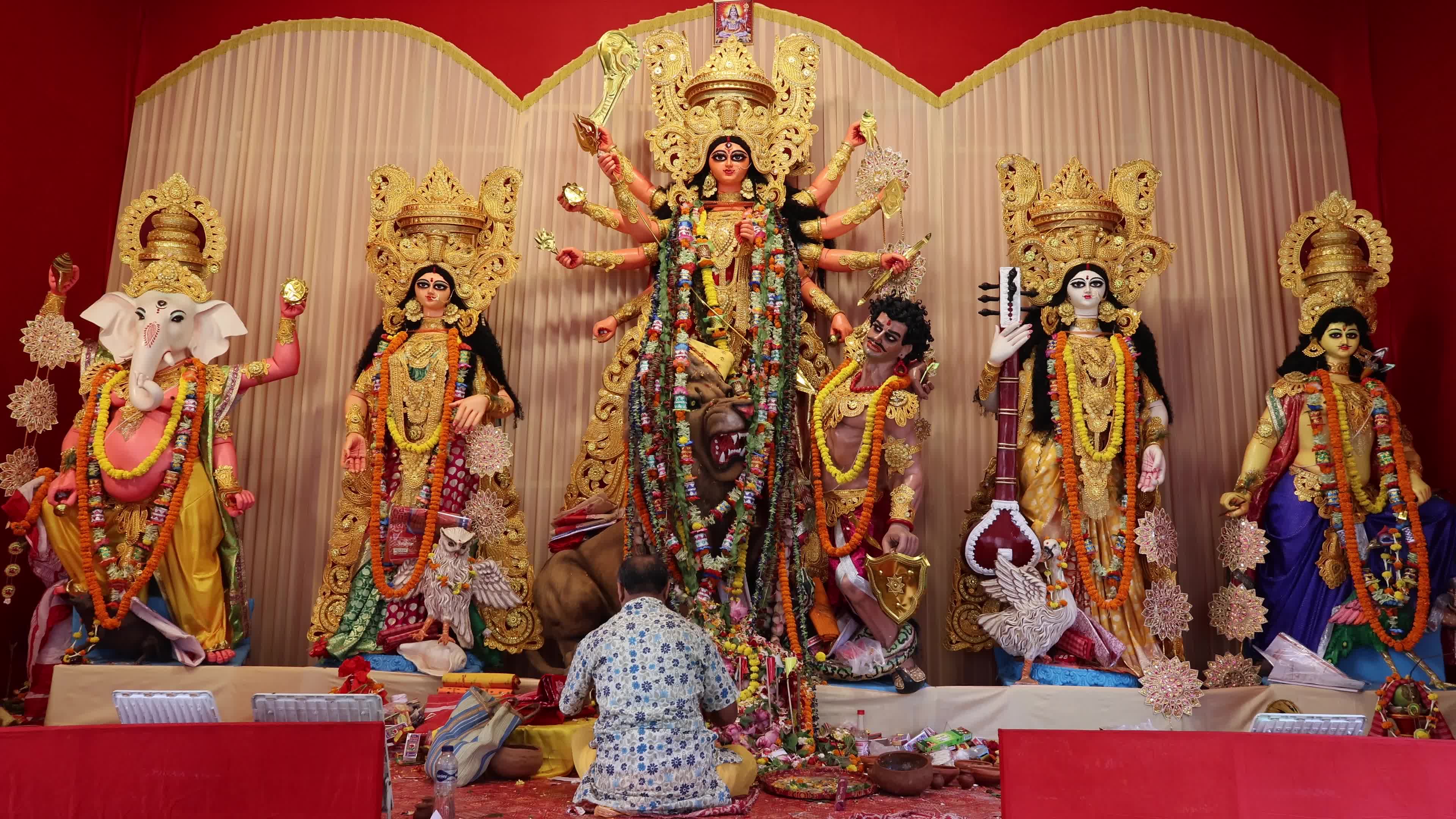 Durga Puja Celebrations In Kolkat,India