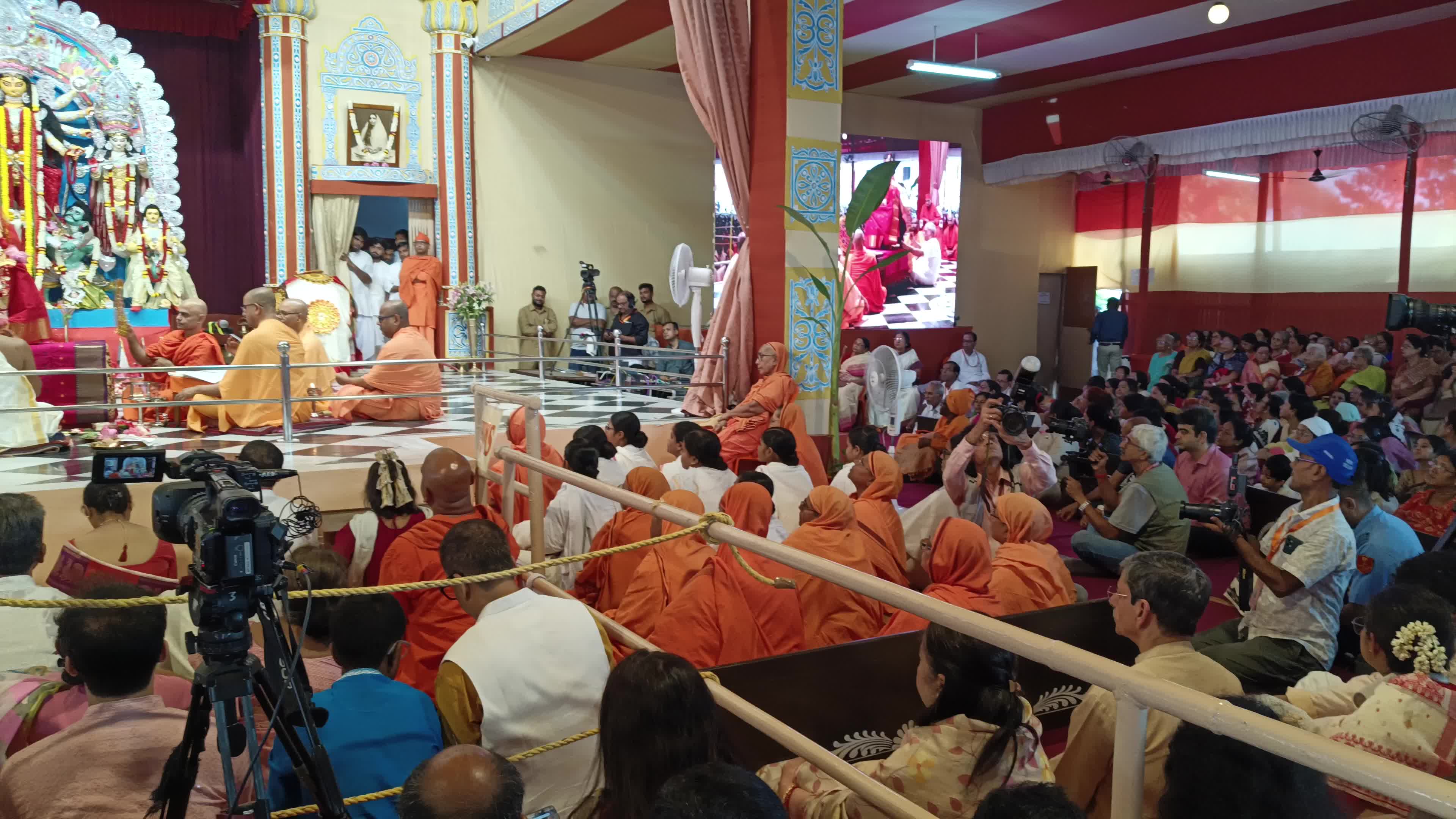 'Kumari Kanya' Pujan at Belur Math on Maha Ashtami