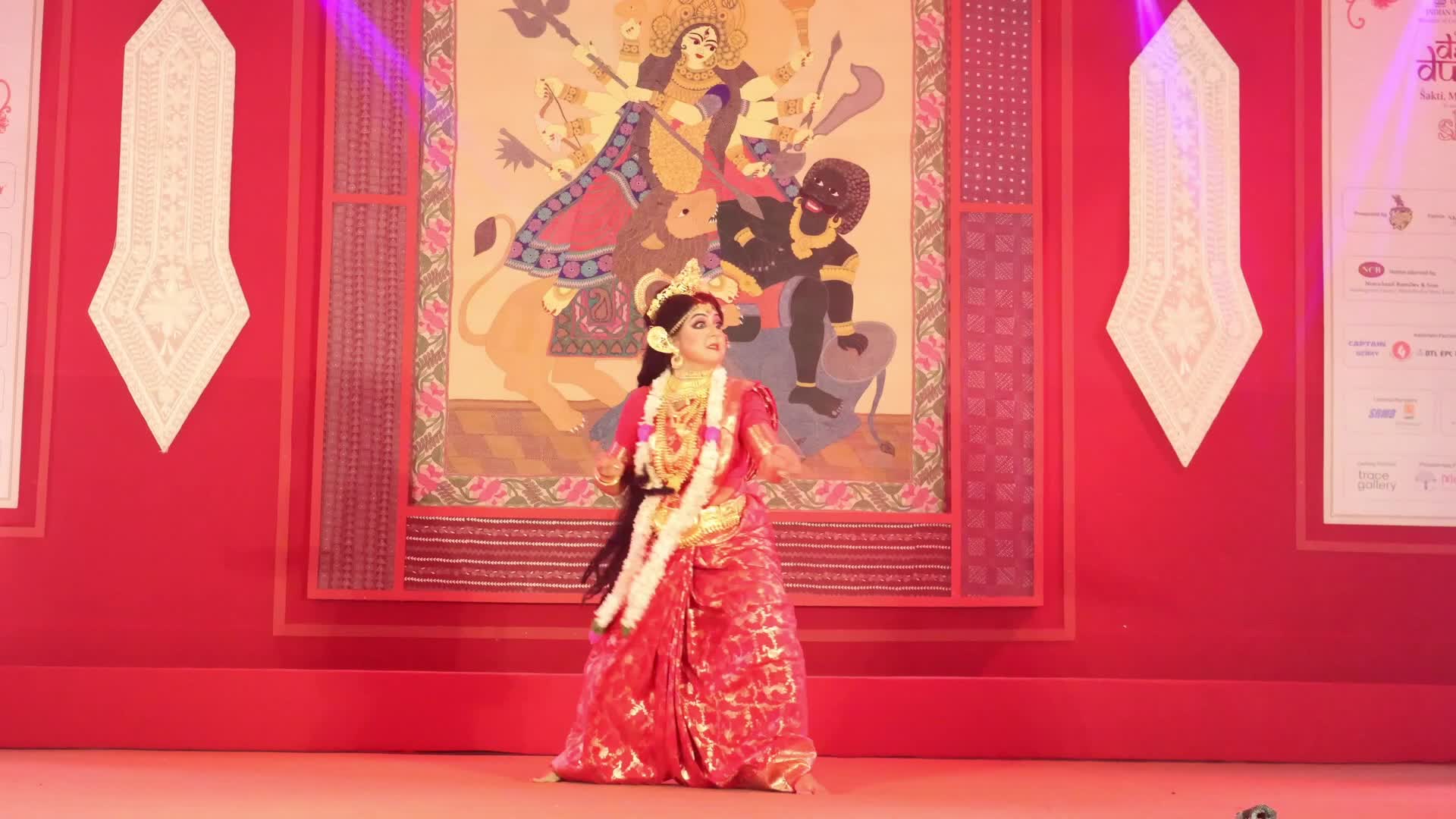 Durga Puja Celebrations Indian Museum In Kolkat,India