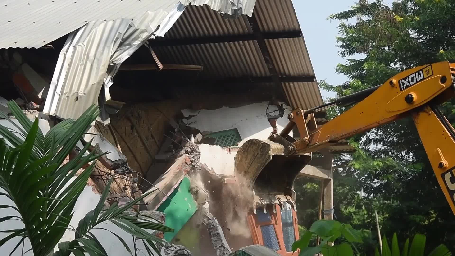 Eviction Drive at Borpani Reserved Forest in Assam , India