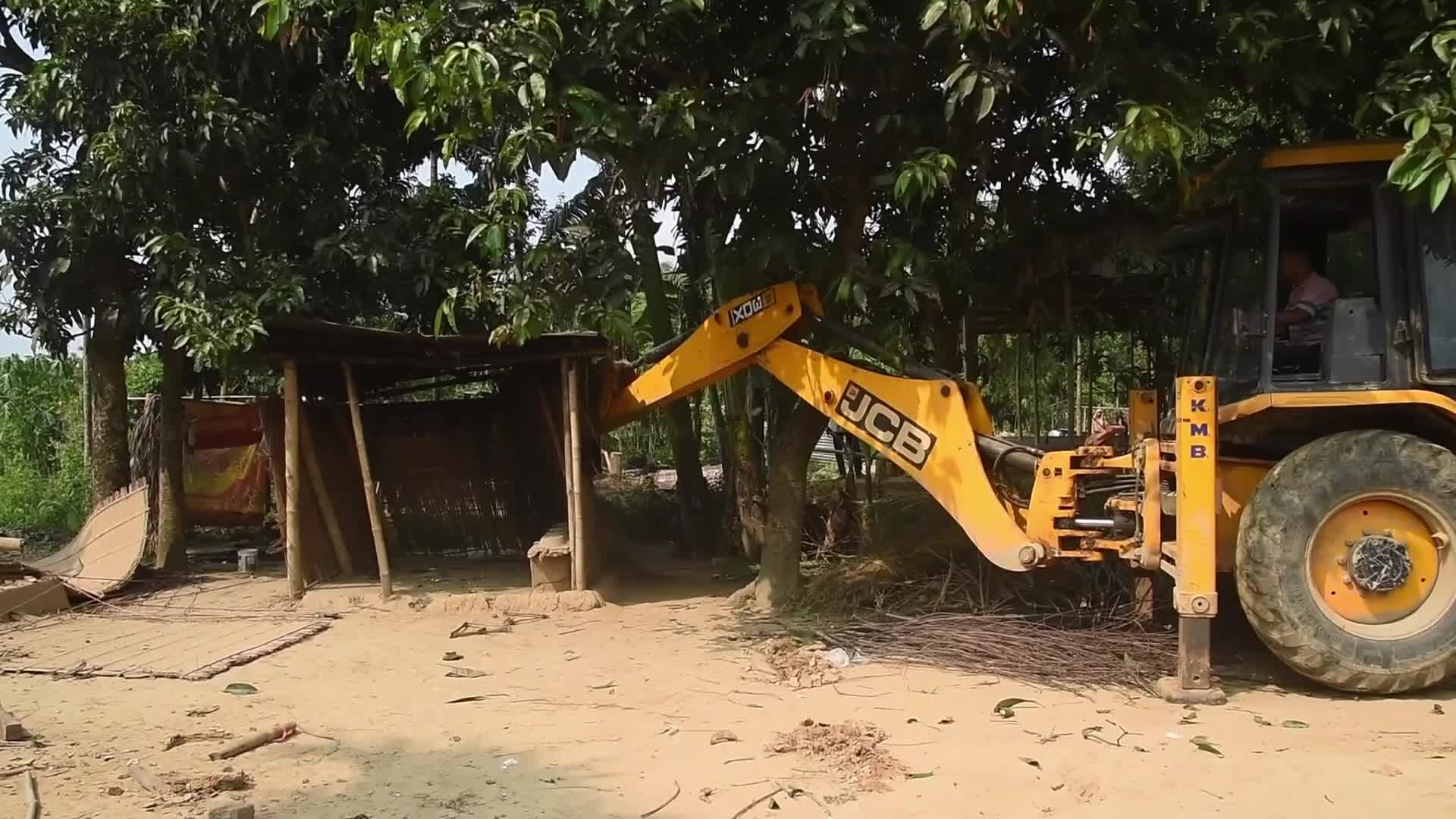 Eviction Drive at Borpani Reserved Forest in Assam , India