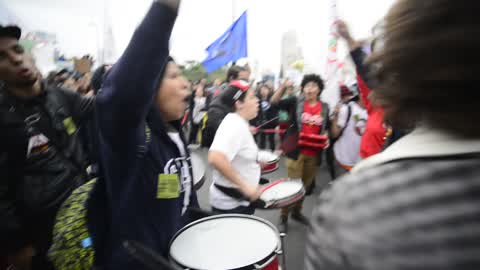 Austerity Protest In Sao Paulo