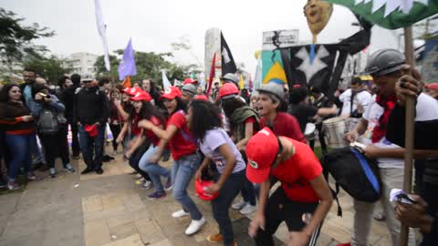 Austerity Protest In Sao Paulo