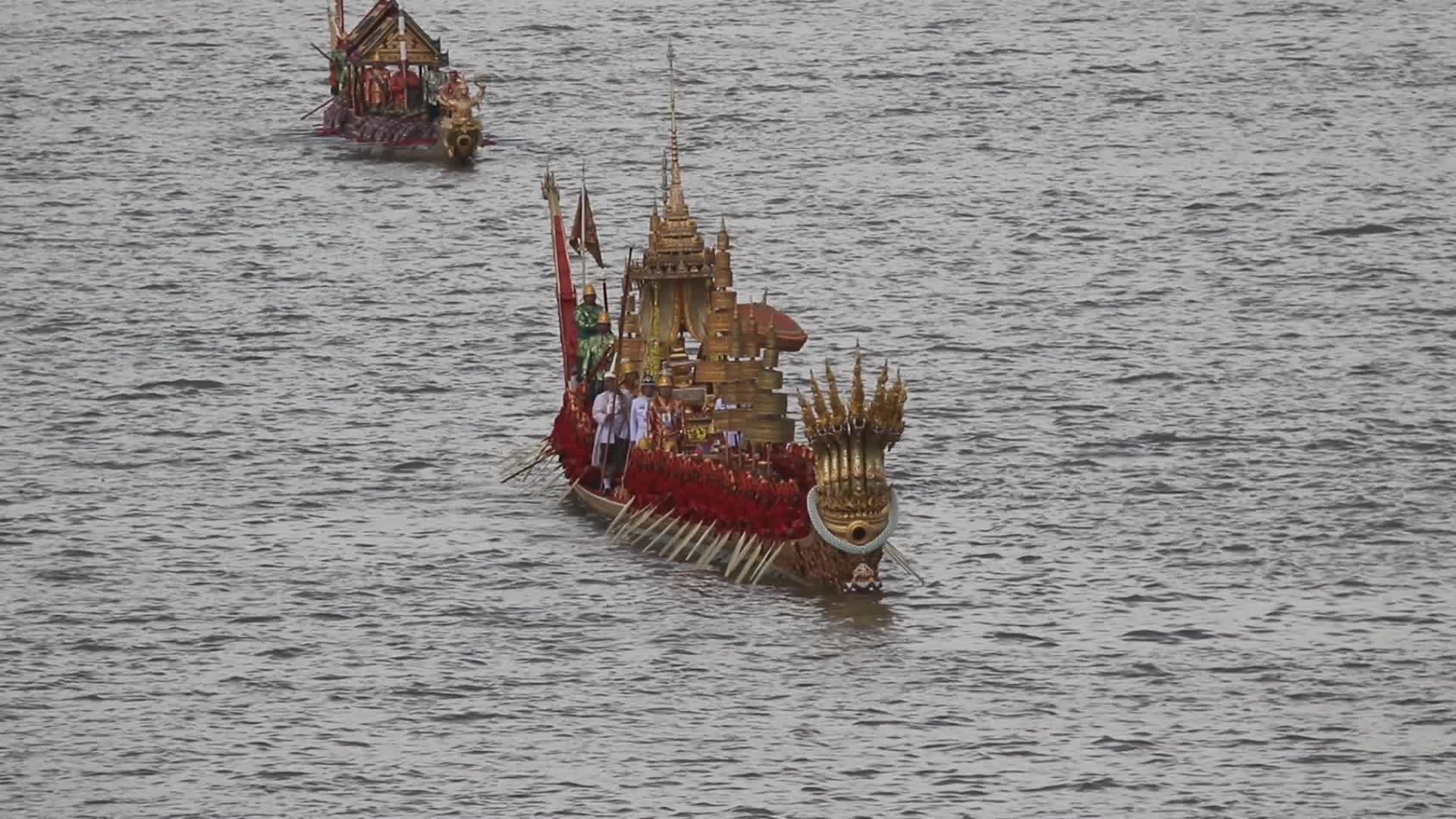 The rehearsal of Royal Barge procession.