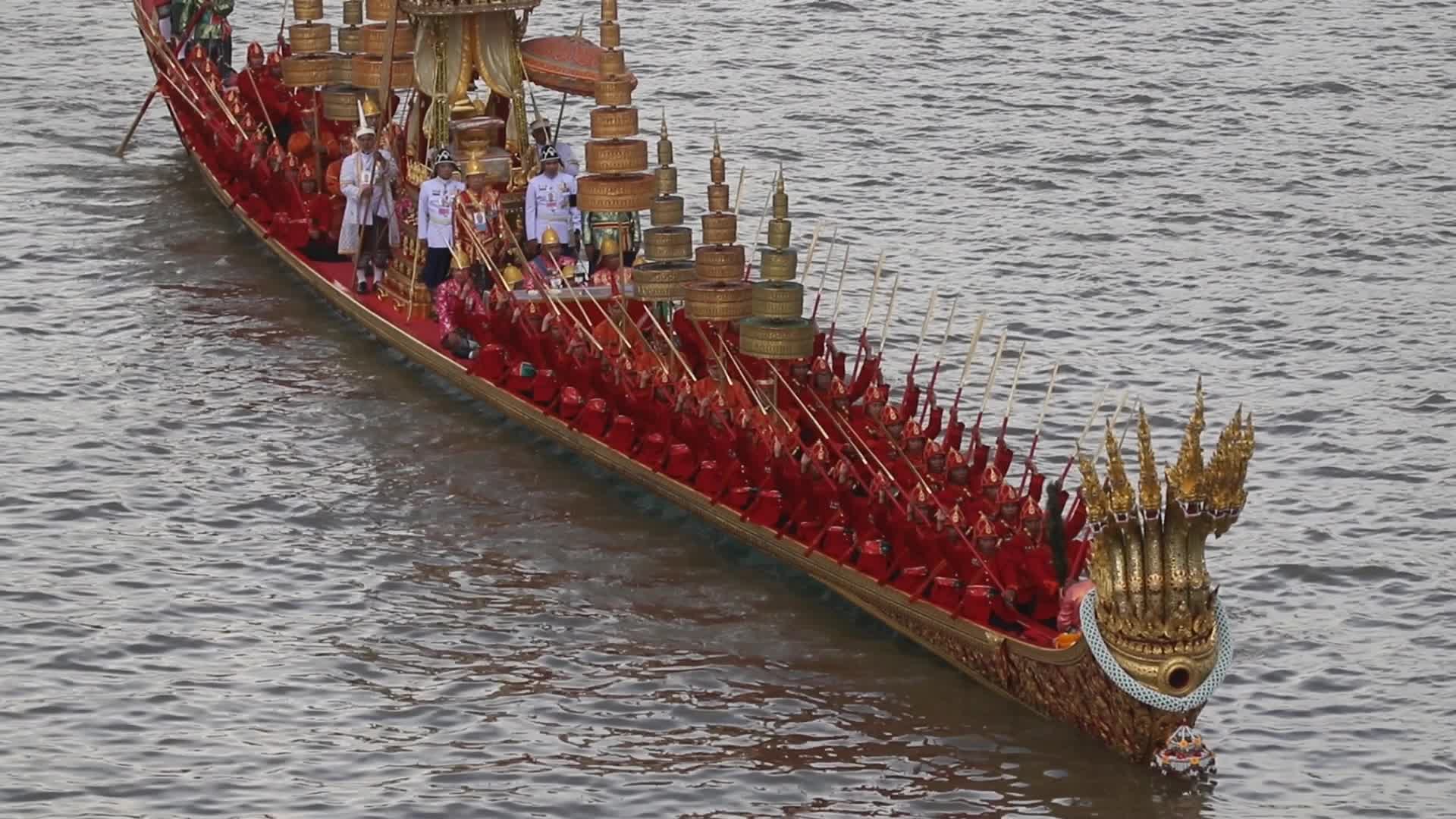 The rehearsal of Royal Barge procession.