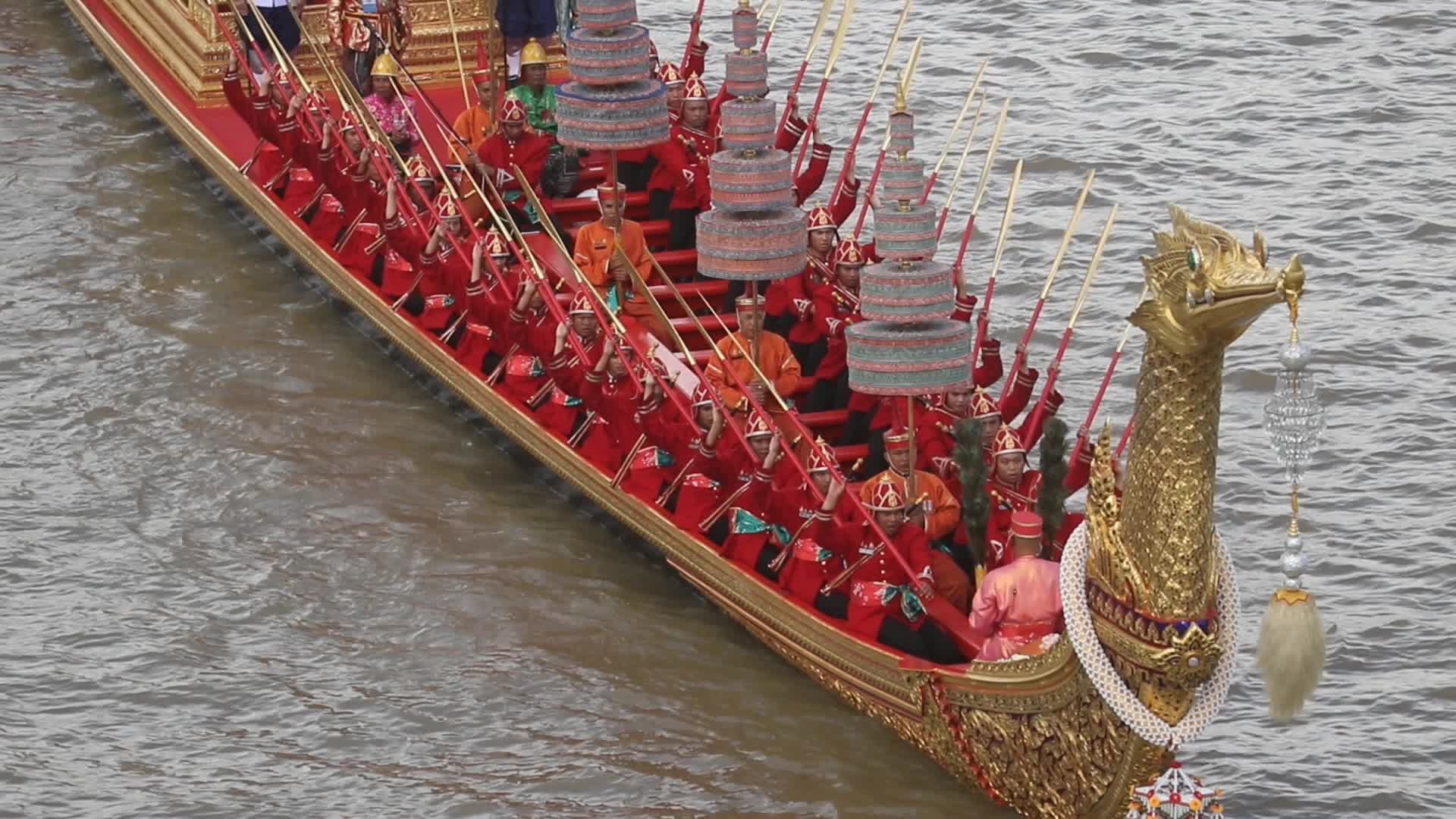 The rehearsal of Royal Barge procession.