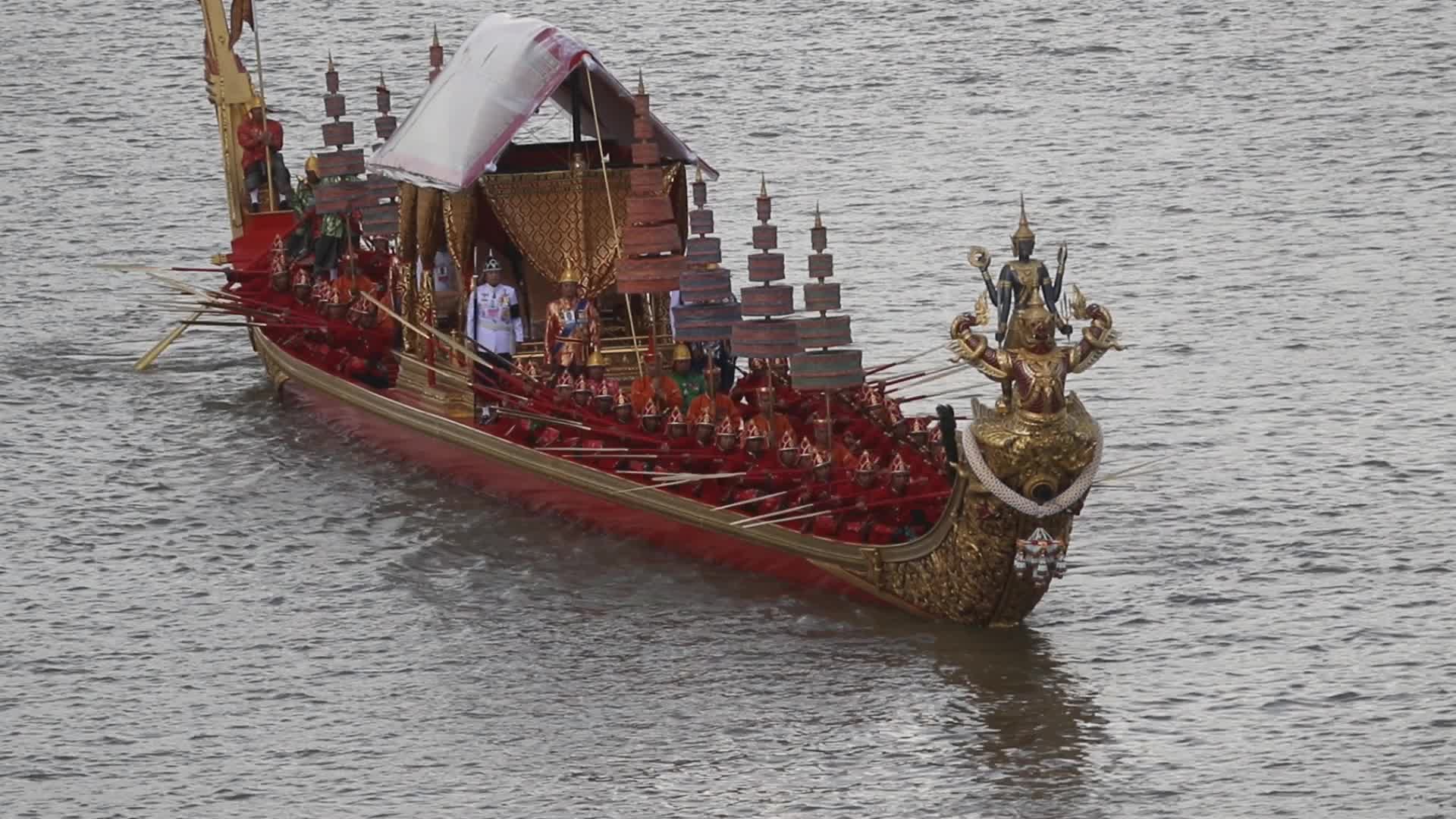 The rehearsal of Royal Barge procession.
