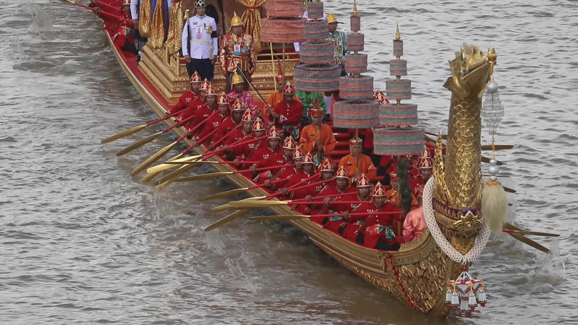 The rehearsal of Royal Barge procession.