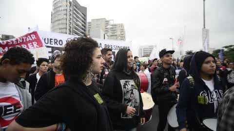 Austerity Protest In Sao Paulo