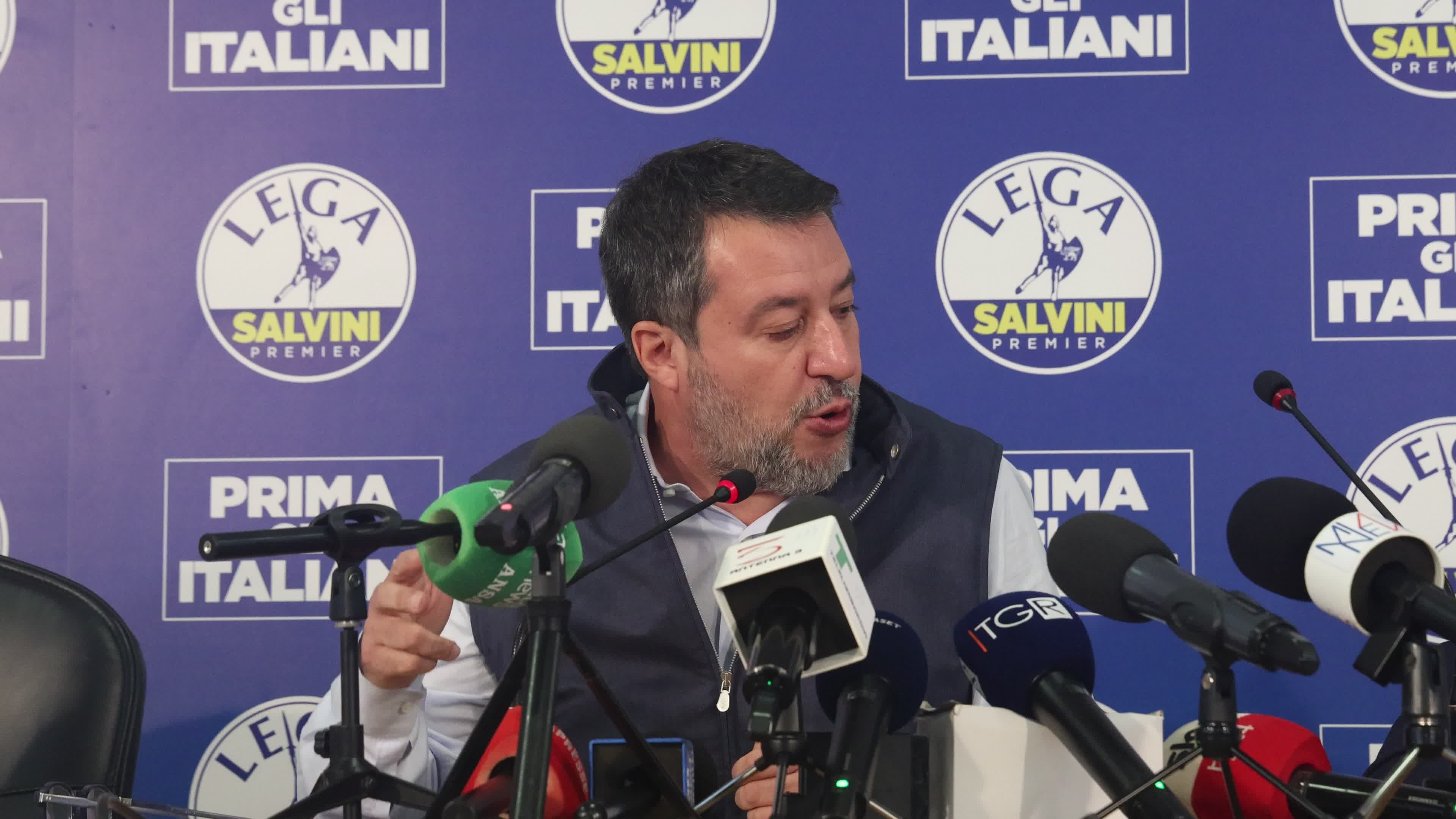The Lega press conference to present the new bill on citizenship and the anti-Maranza provision