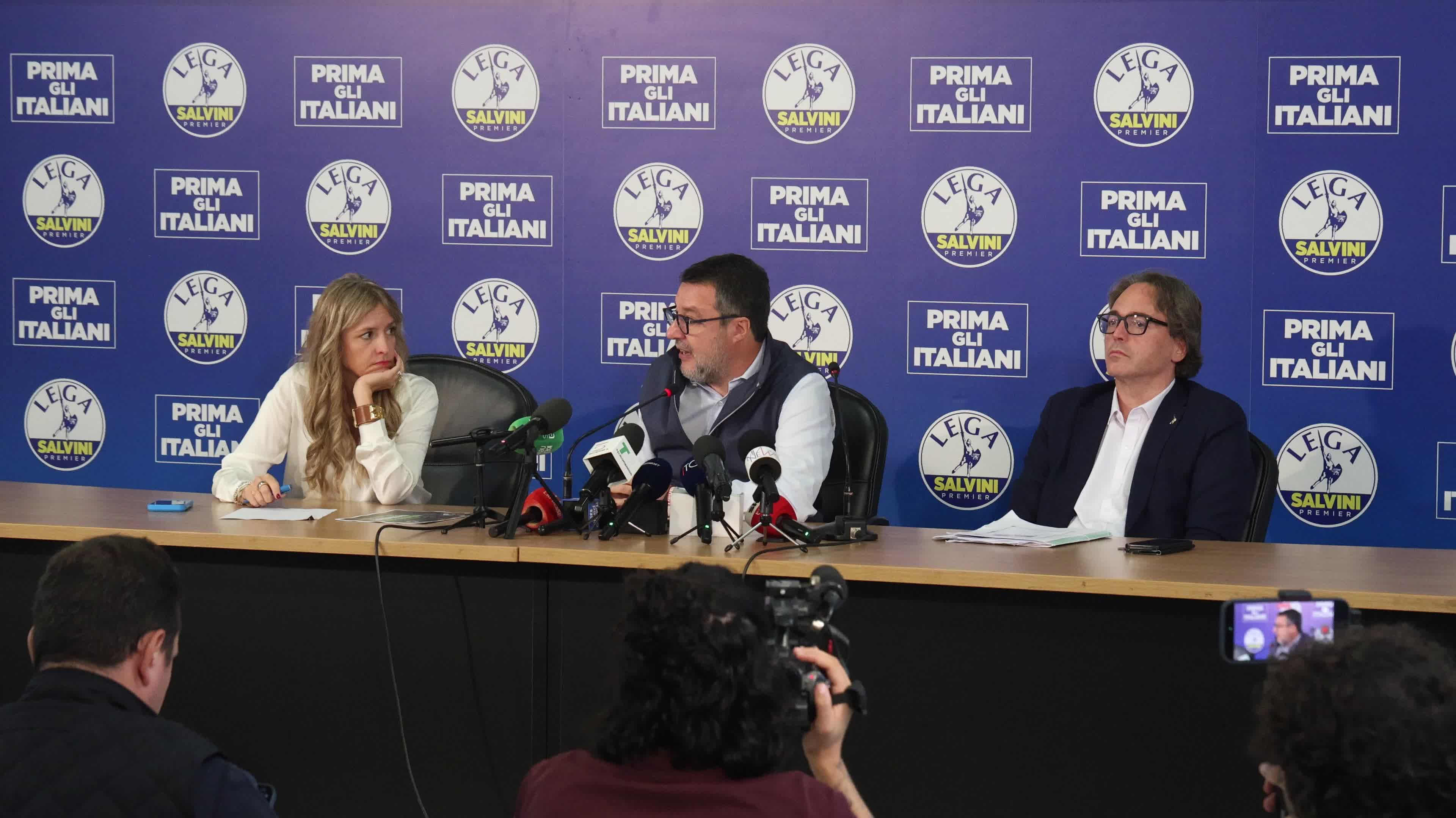 The Lega press conference to present the new bill on citizenship and the anti-Maranza provision