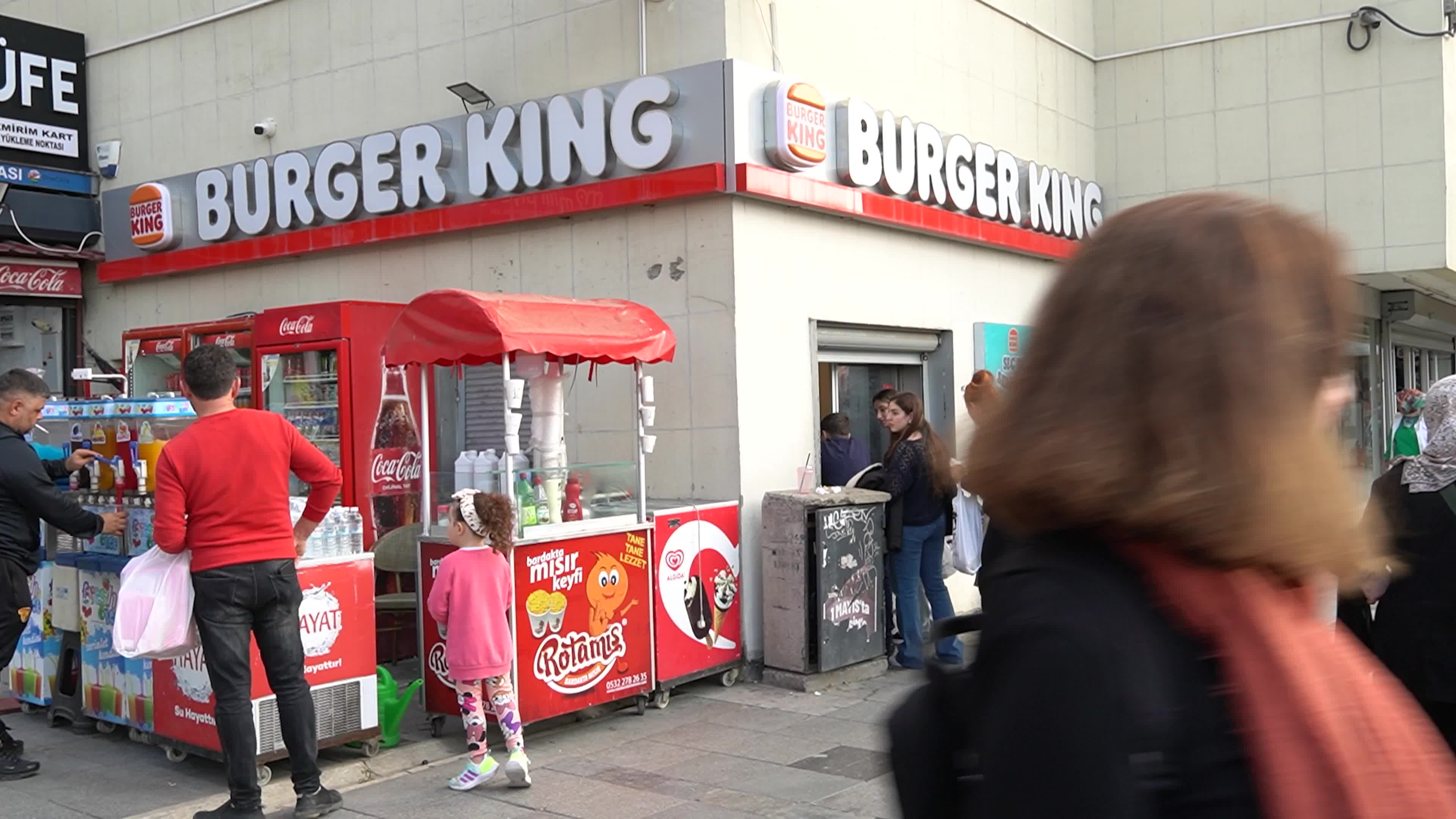 Daily Life and Pedestrians at Konak Square in Izmir