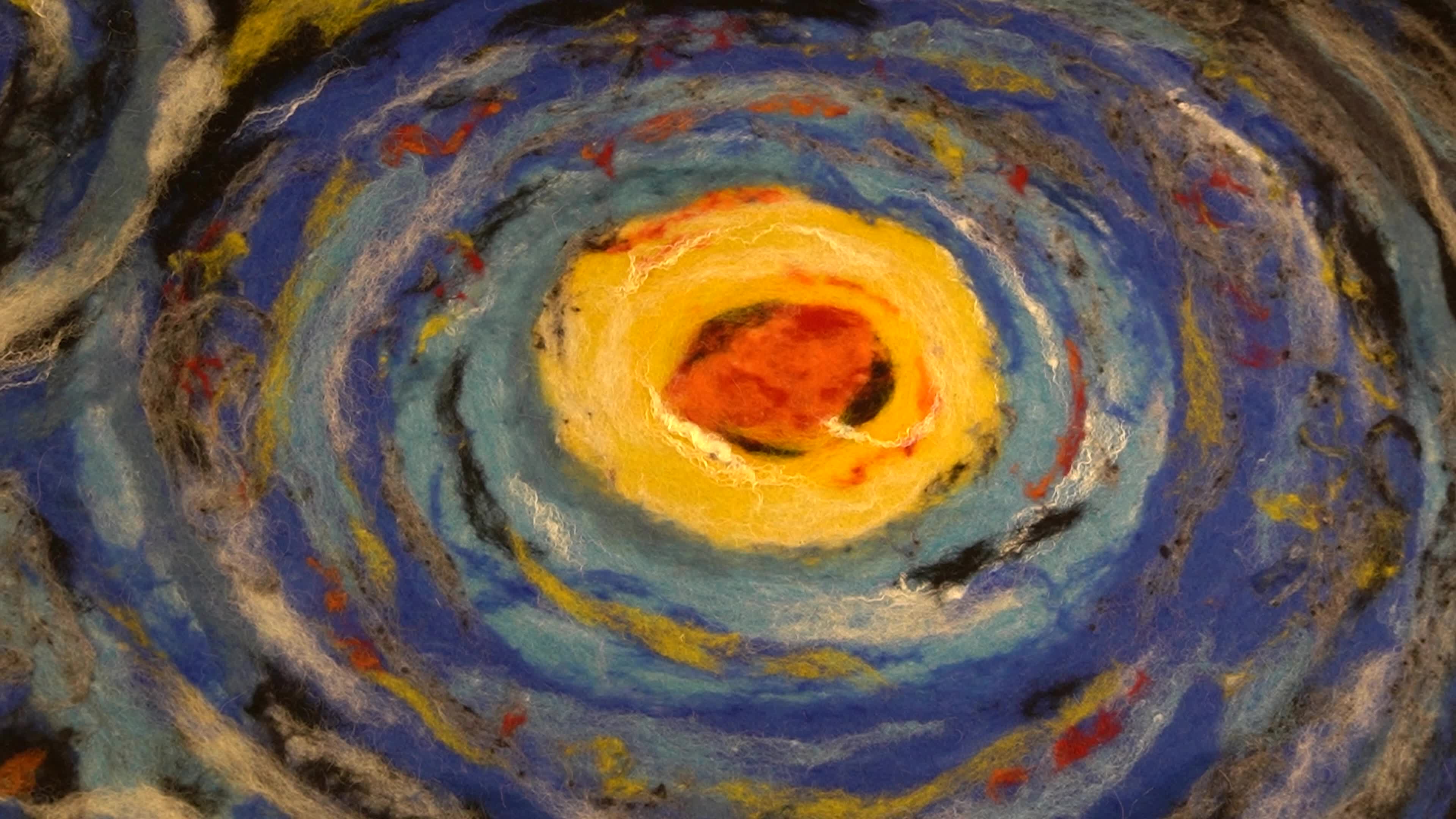 Felt Artist Creating Traditional Handcrafted Textiles in Workshop and Shop