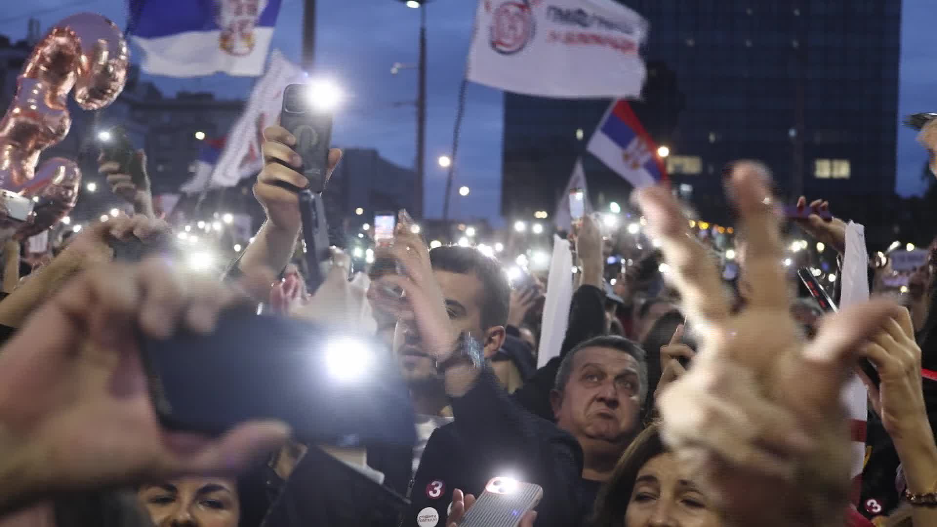 Student List Campaign Rally at Slavija Square in Belgrade, Serbia - 10/22/2026