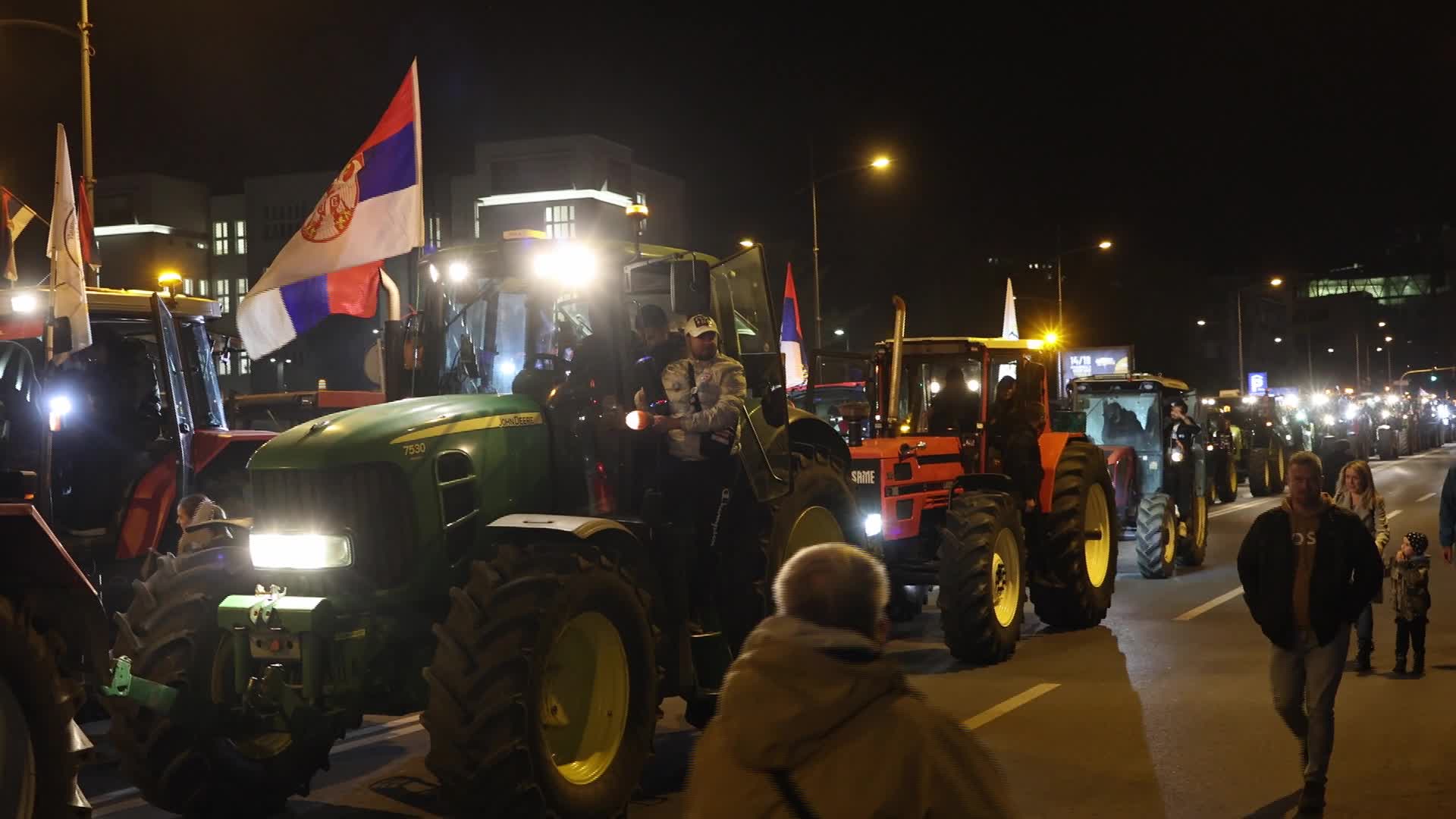 Tractors During Election Victory Celebrations in Novi Sad, Serbia - 10/26/2026