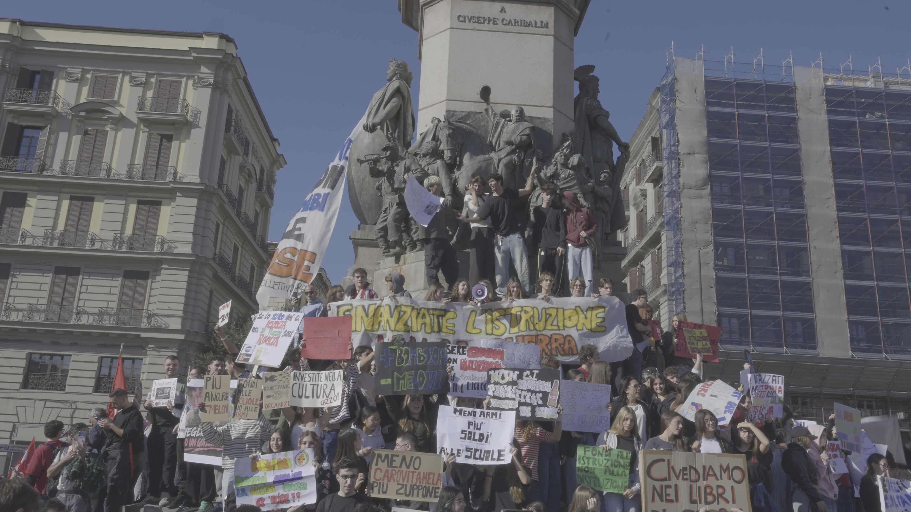 Protest Against Rising Living Costs and Government Policies in Naples