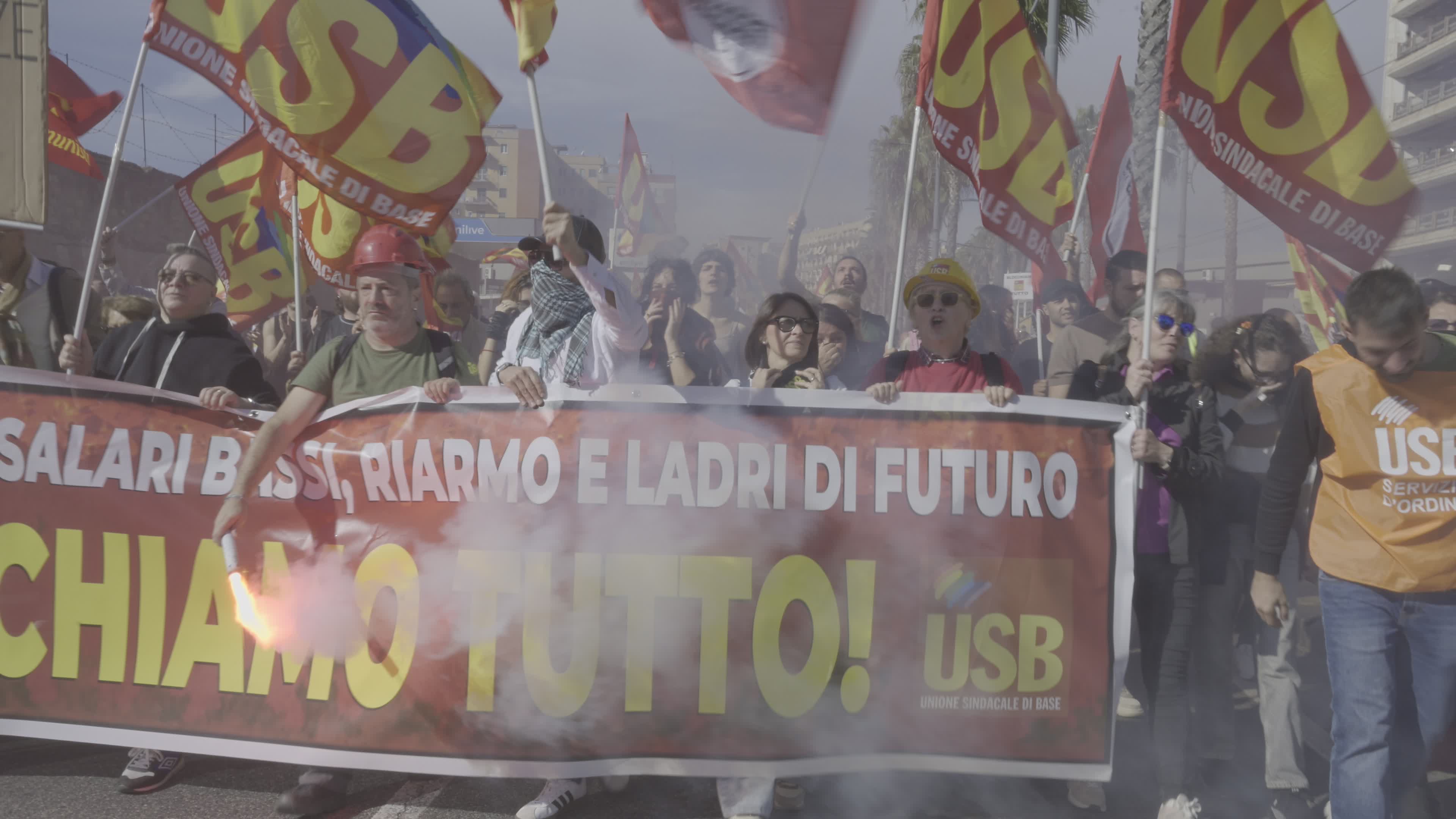 Protest Against Rising Living Costs and Government Policies in Naples