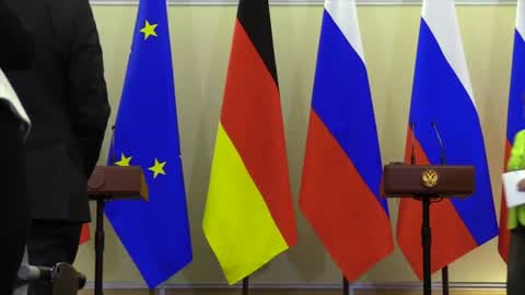 Russia's President Putin Meets With German Chancellor Merkel