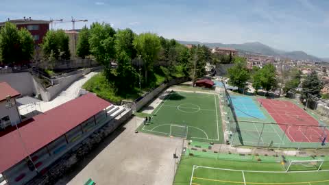 Drone View Of Don Bosco L'Aquila