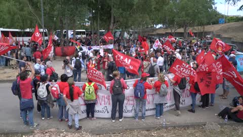 Demonstrators Protest Against G7 Summit