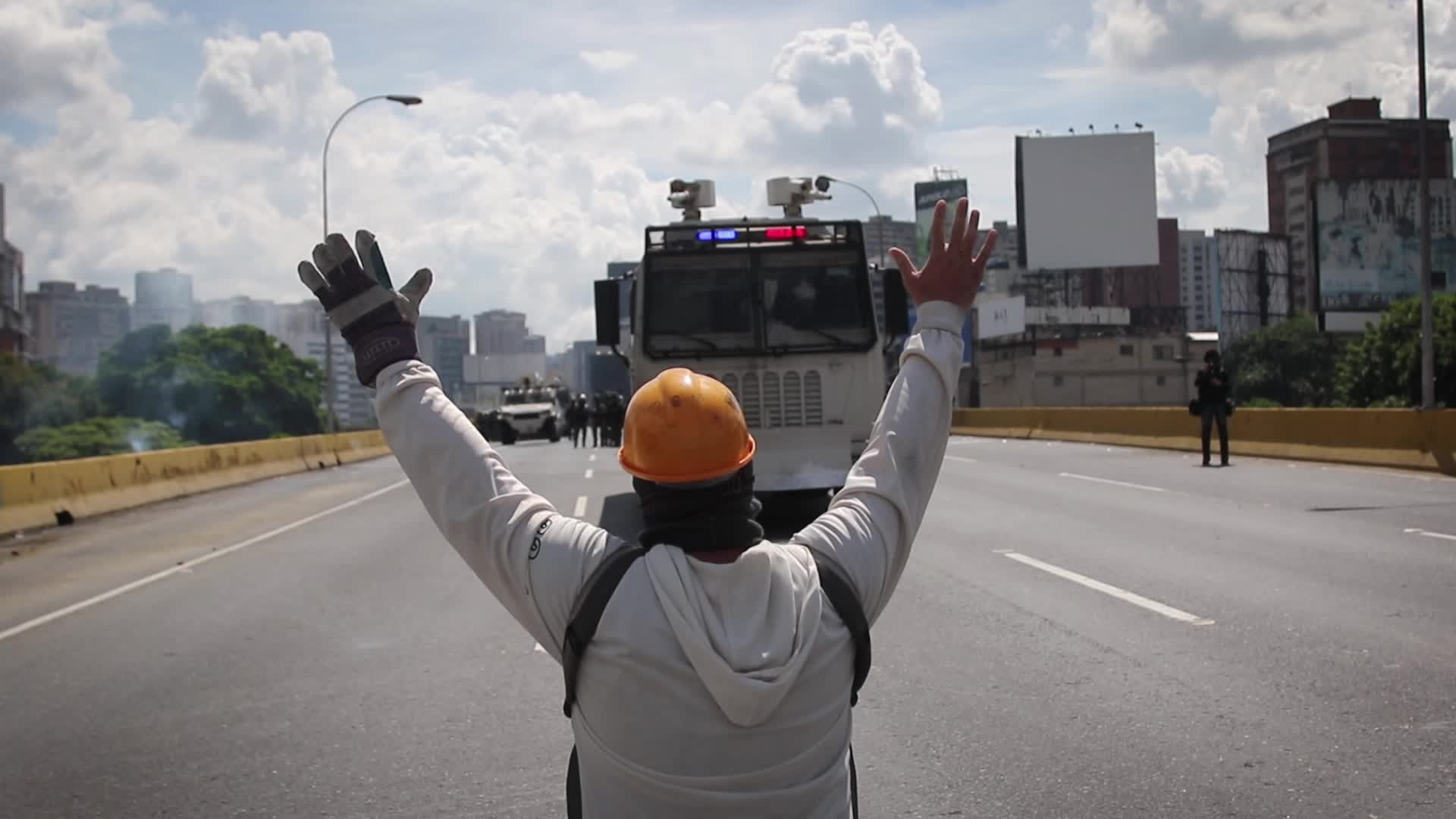 Violent Clashes In Caracas