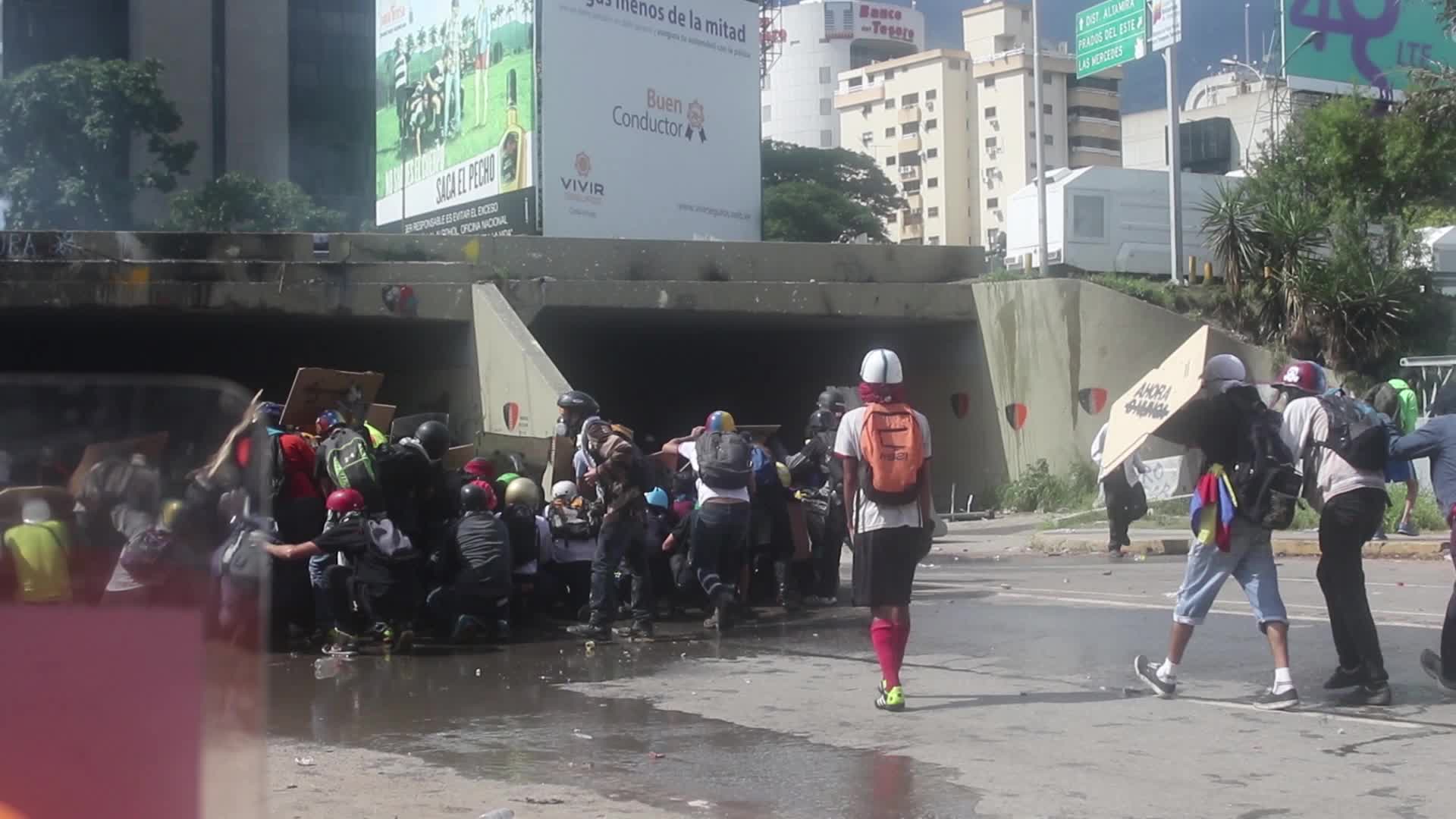 Violent Clashes In Caracas