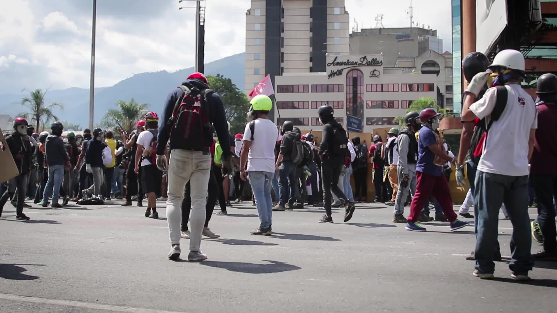 Violent Clashes In Caracas